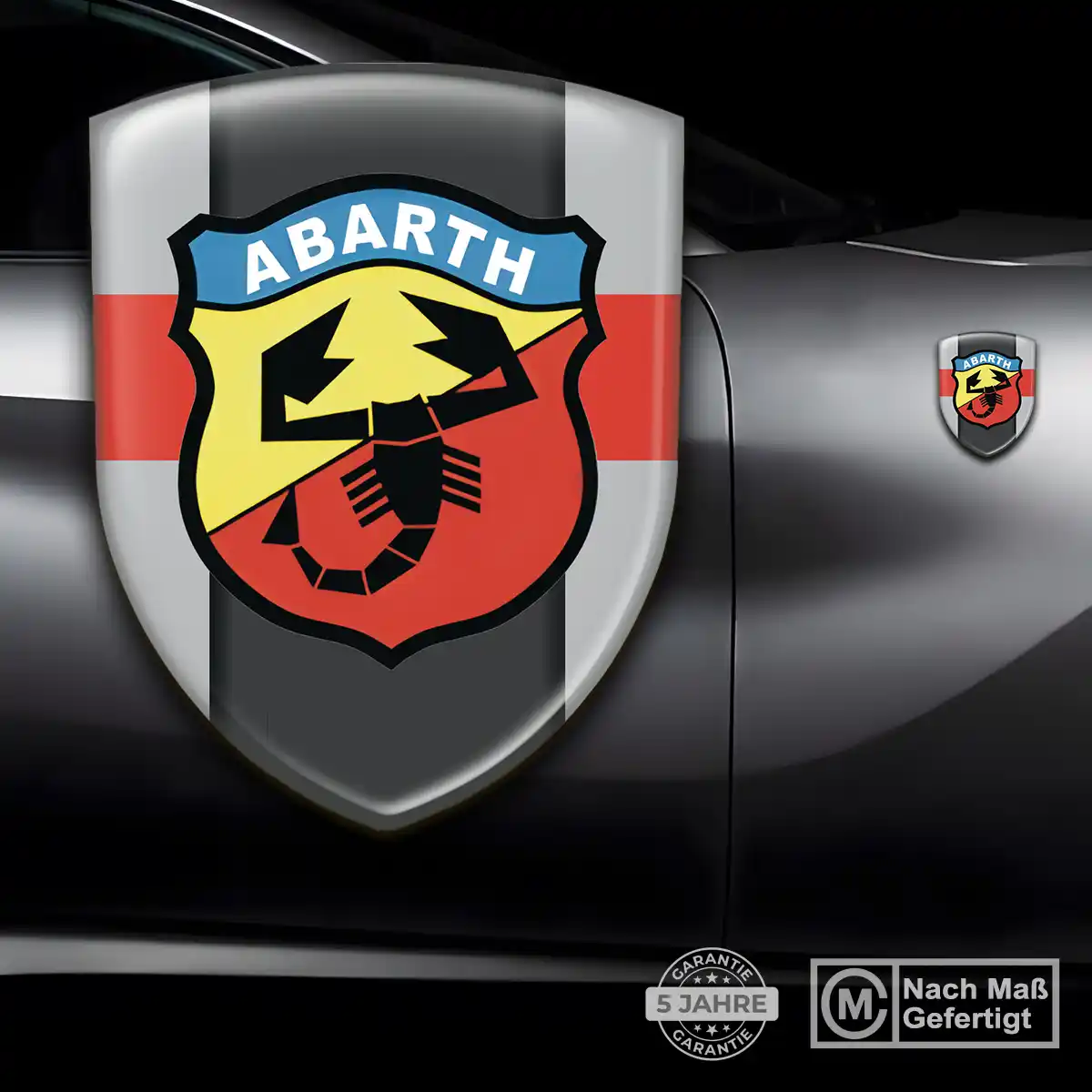 Abarth Wappen Aufkleber Auto Tuningfahrzeug