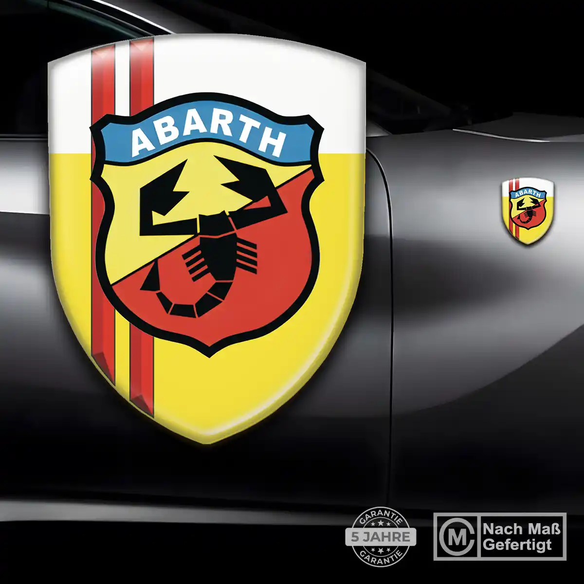 Abarth Wappen Aufkleber Edles Design