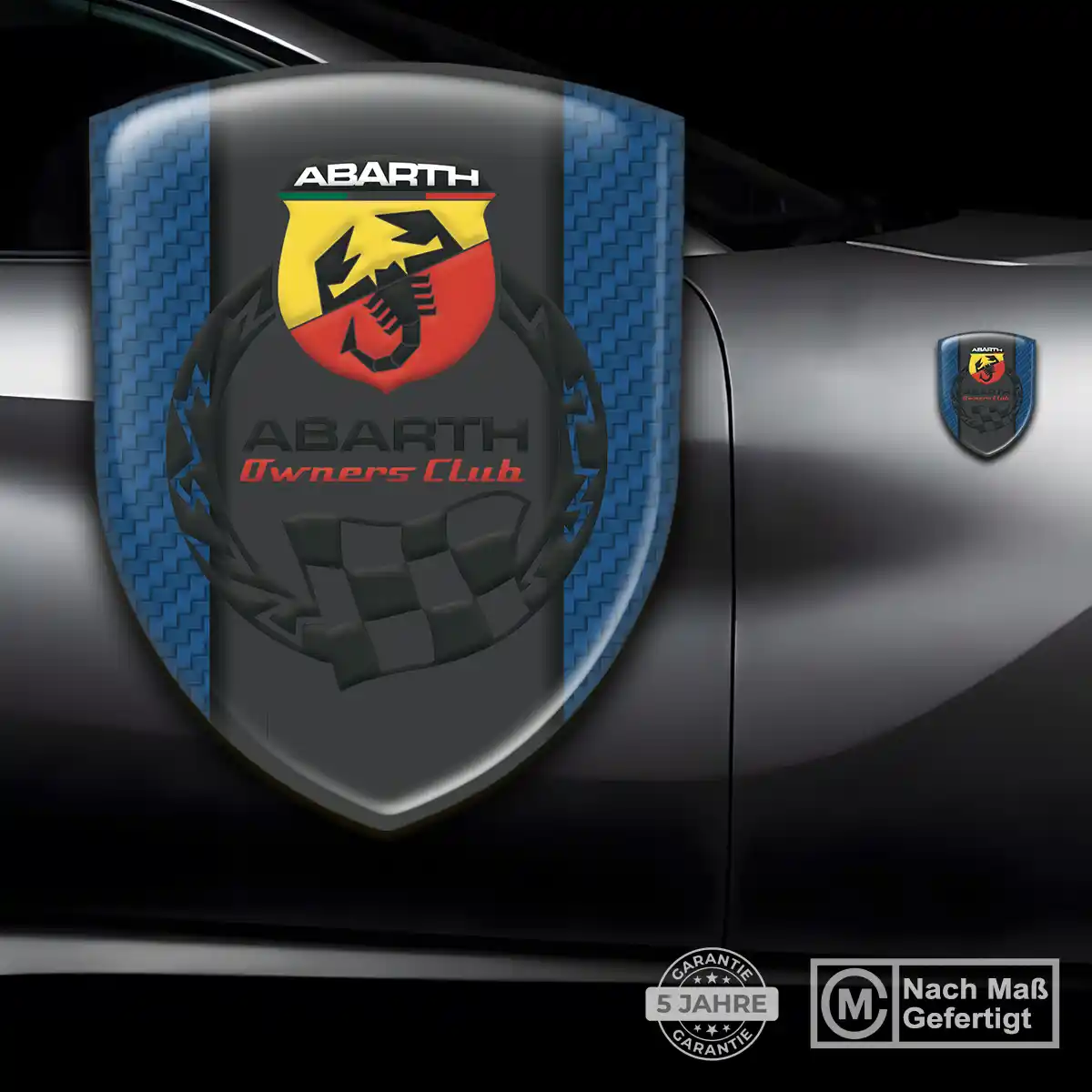 Abarth Wappen Aufkleber Elegantes Design