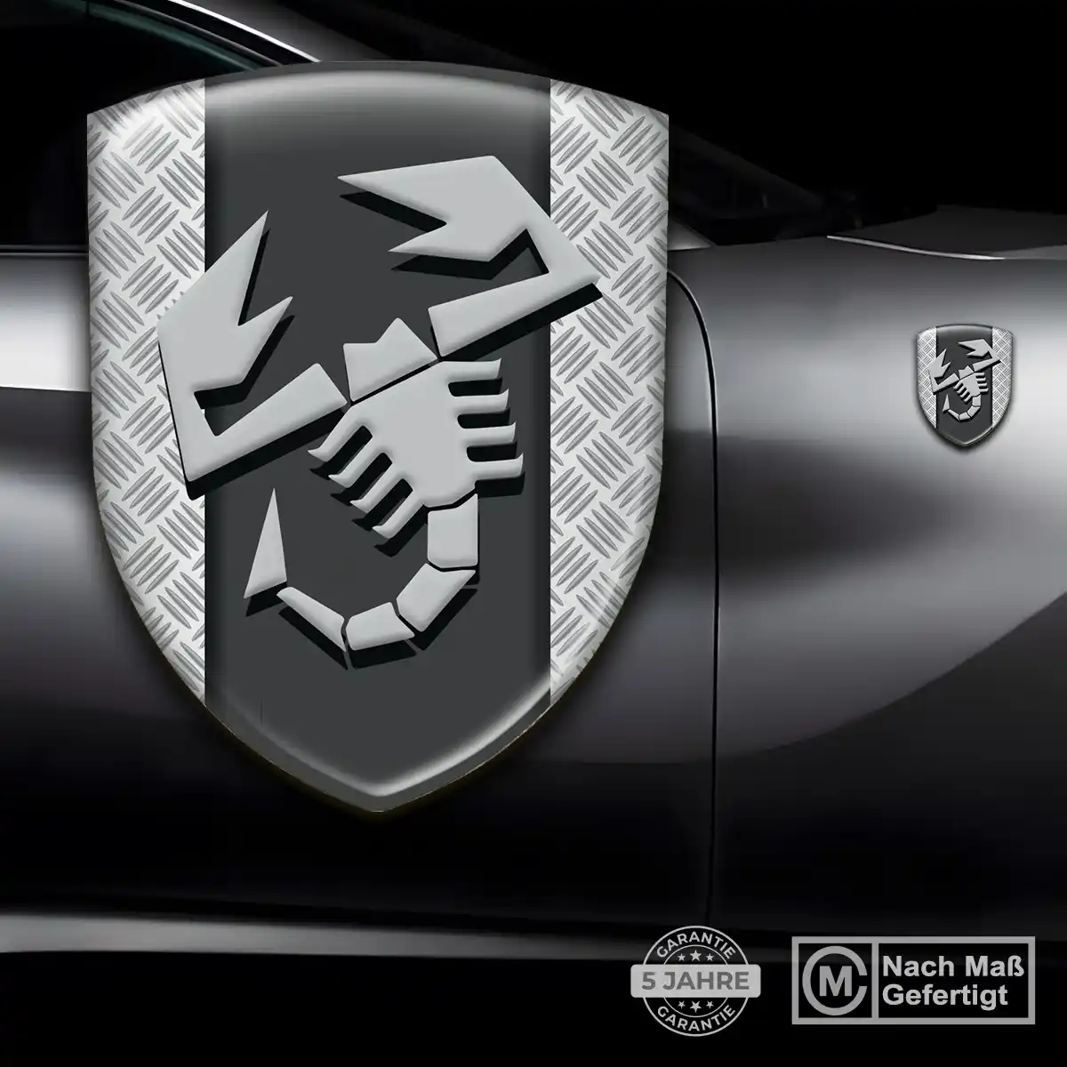 Abarth Wappen Aufkleber Emblem Anspruchsvolles Design