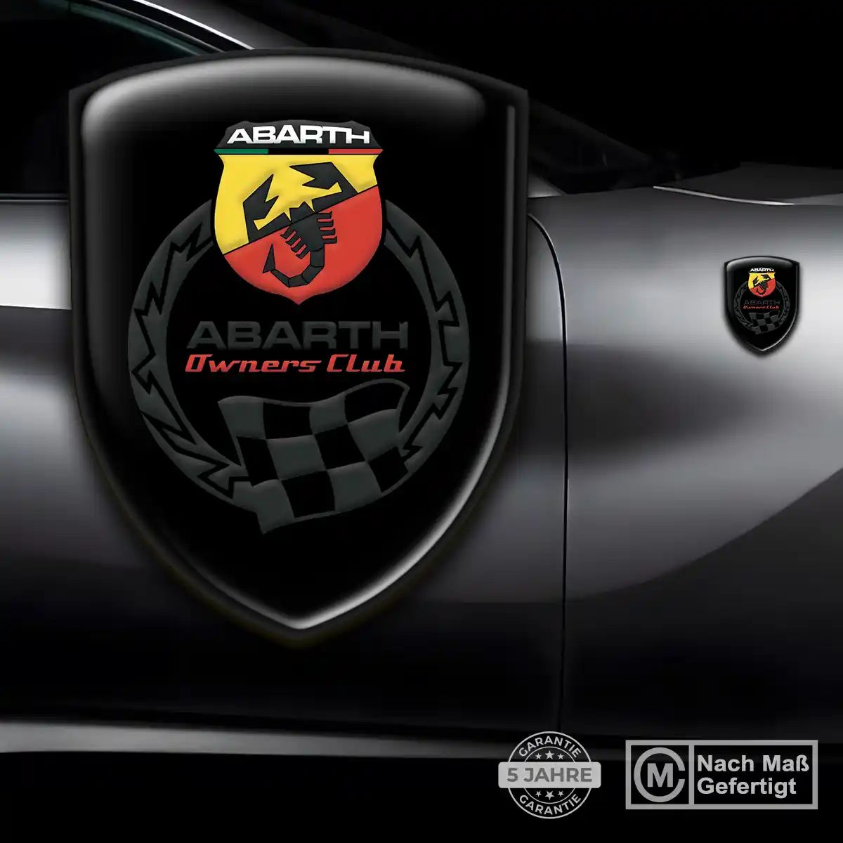 Abarth Wappen Aufkleber Emblem Ausdrucksstarkes Design