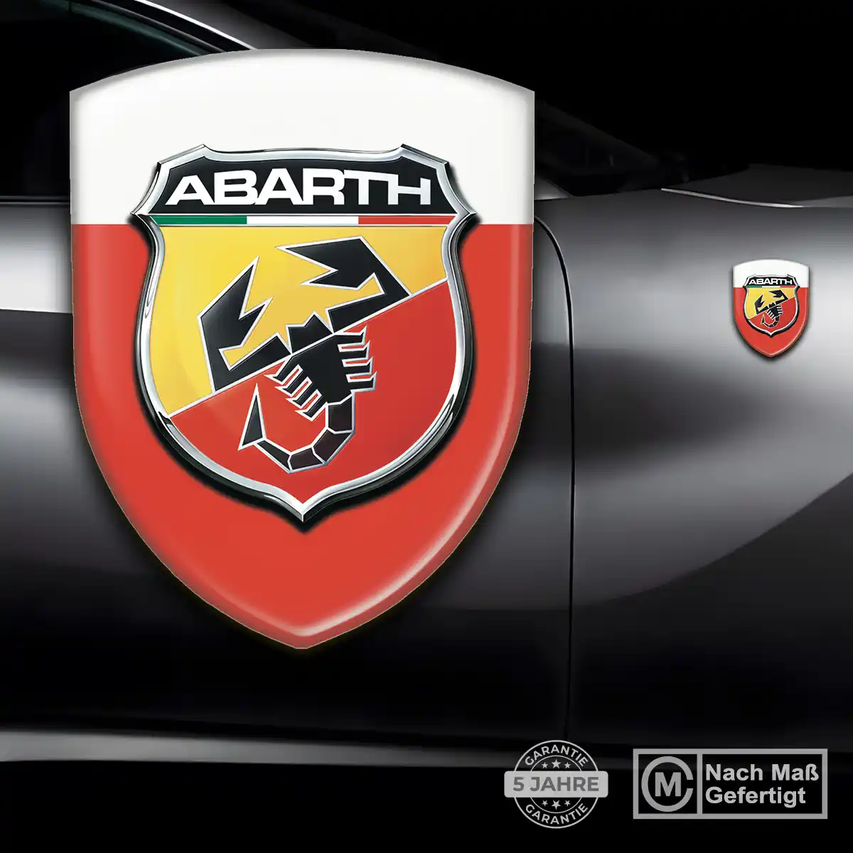 Abarth Wappen Aufkleber Emblem Auto Überzeugende Qualität