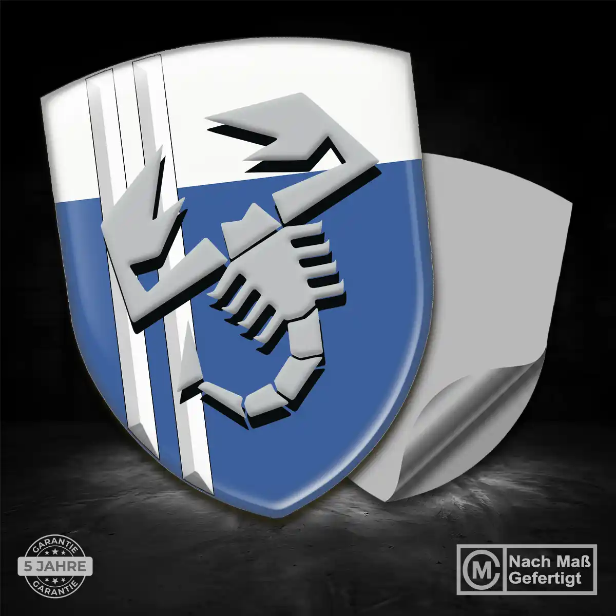 Abarth Wappen Aufkleber Emblem Auto Edles Design