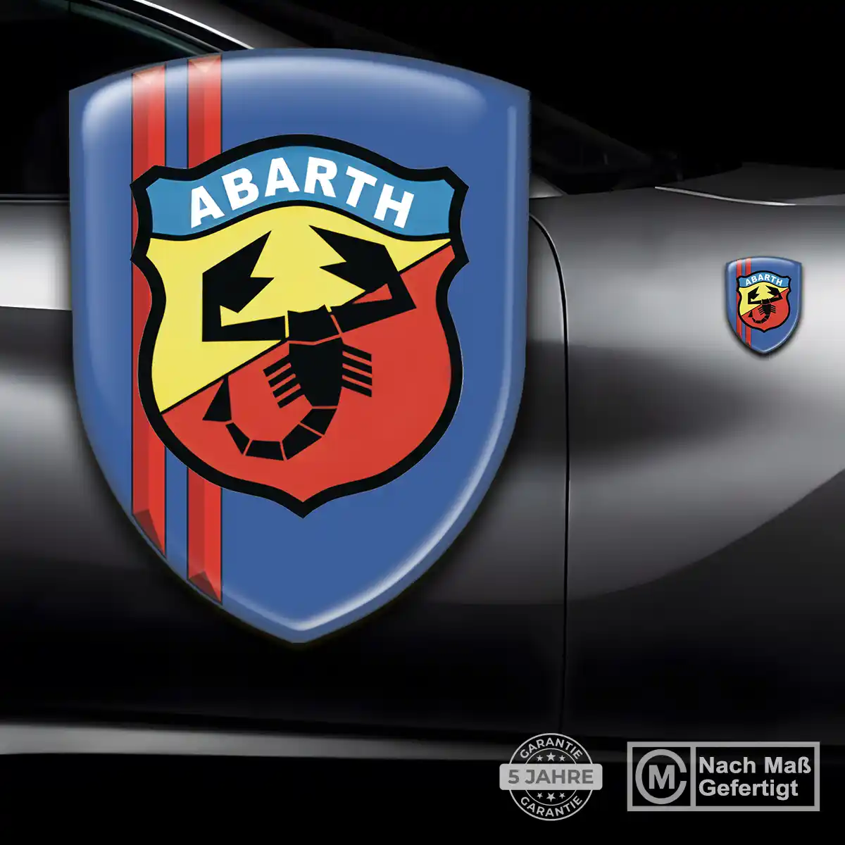 Abarth Wappen Aufkleber Emblem Auto Exterieurdesign