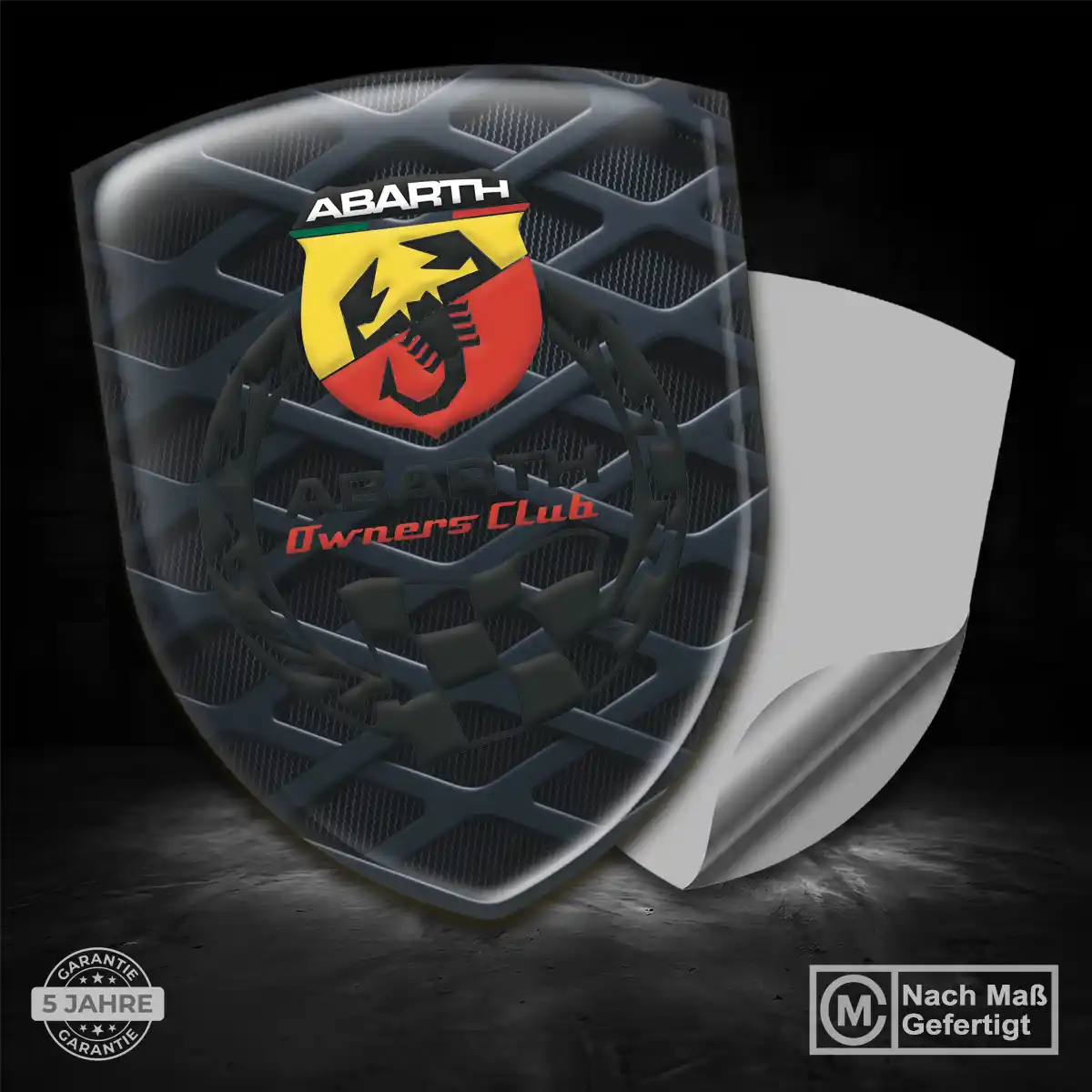 Abarth Wappen Aufkleber Emblem Auto Höchste Qualität