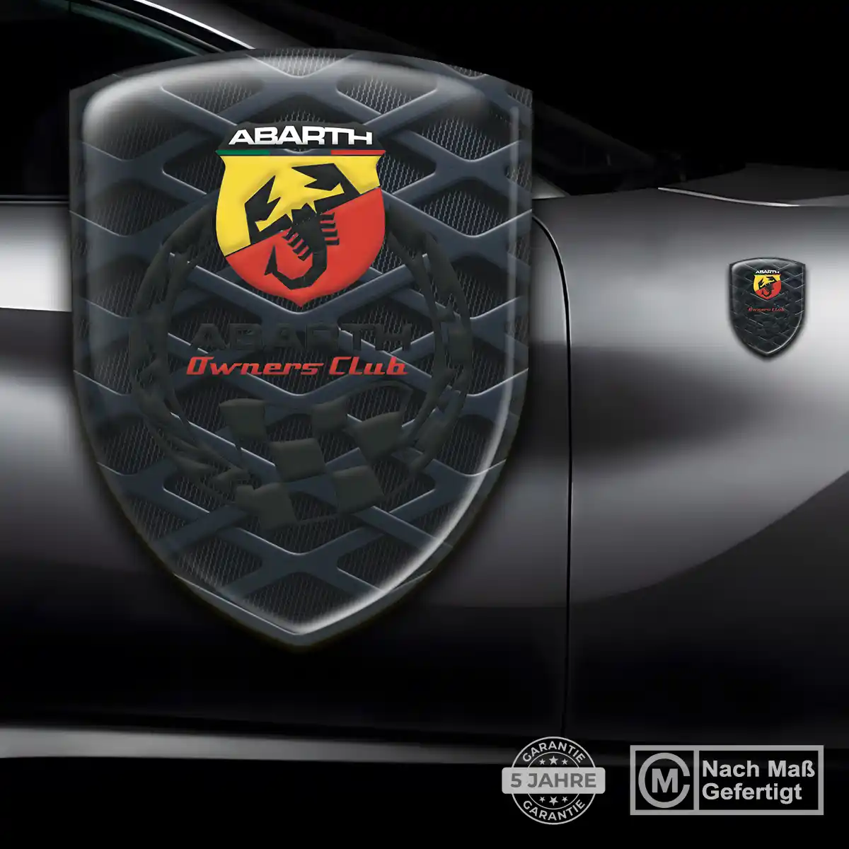 Abarth Wappen Aufkleber Emblem Auto Höchste Qualität