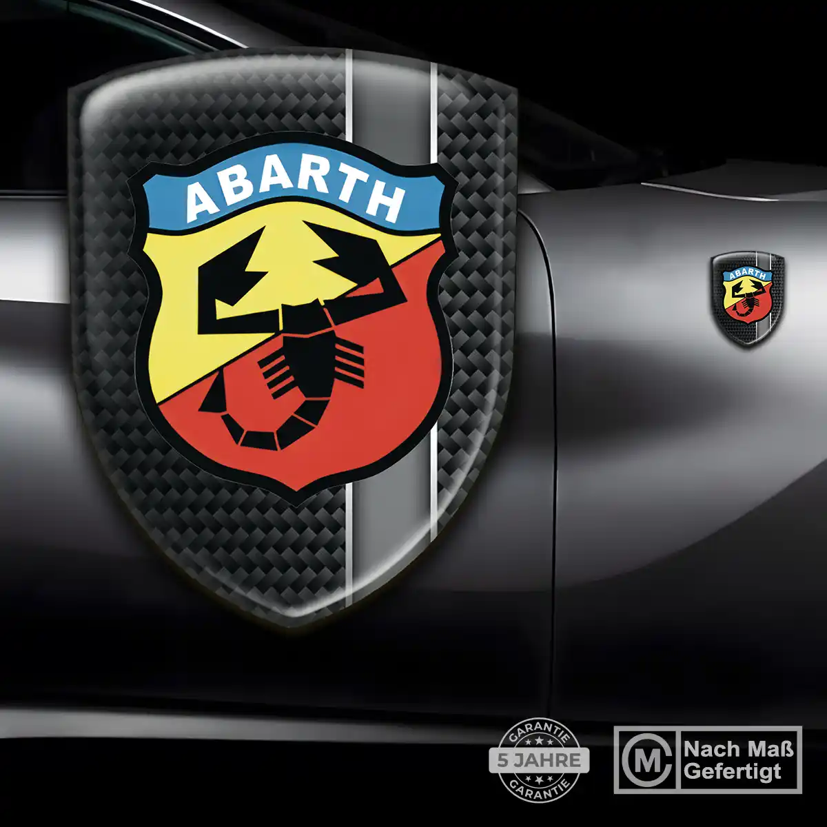 Abarth Wappen Aufkleber Emblem Auto Hohe Qualität