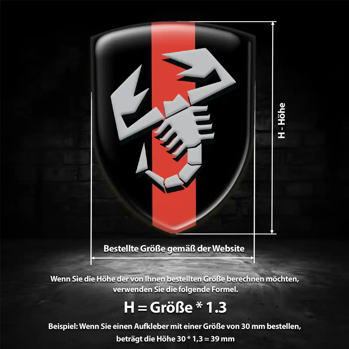 Abarth Wappen Aufkleber Emblem Auto Limitierte Auflage