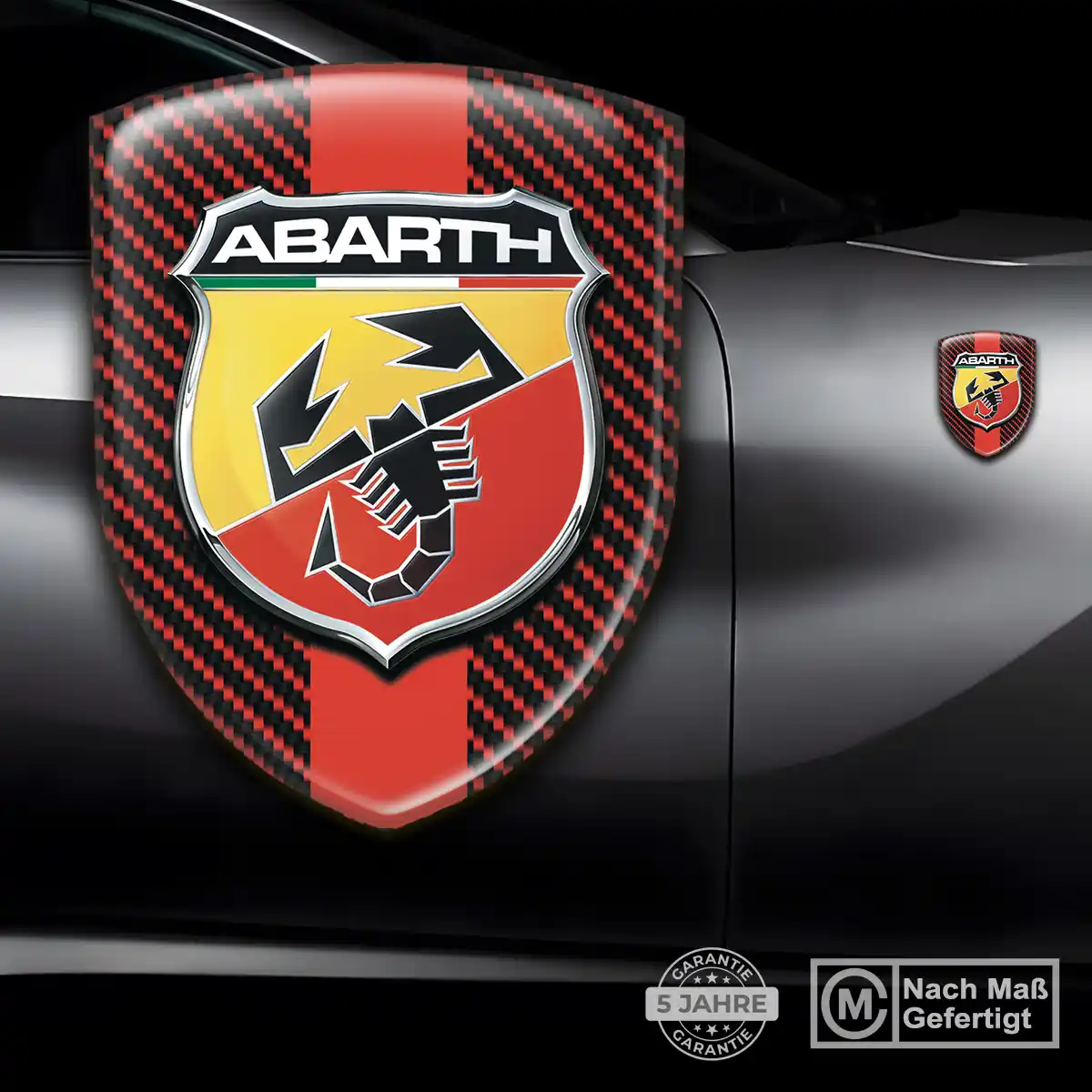 Abarth Wappen Aufkleber Emblem Auto Luxus-Edition