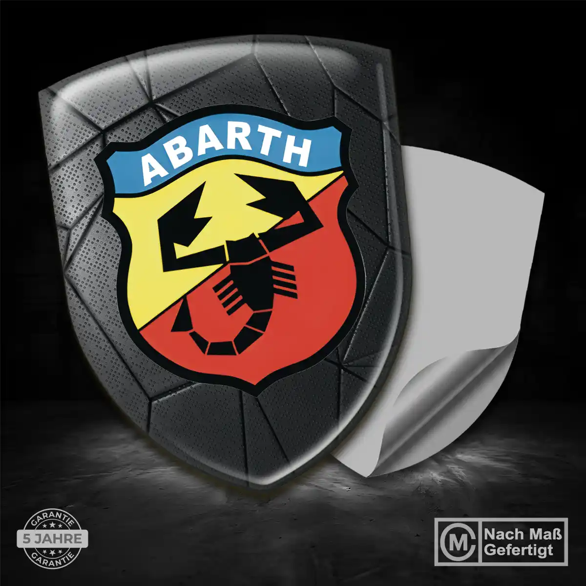 Abarth Wappen Aufkleber Emblem Auto Premium-Edition