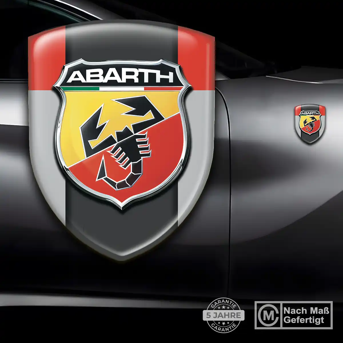 Abarth Wappen Aufkleber Emblem Auto Stilvolles Design