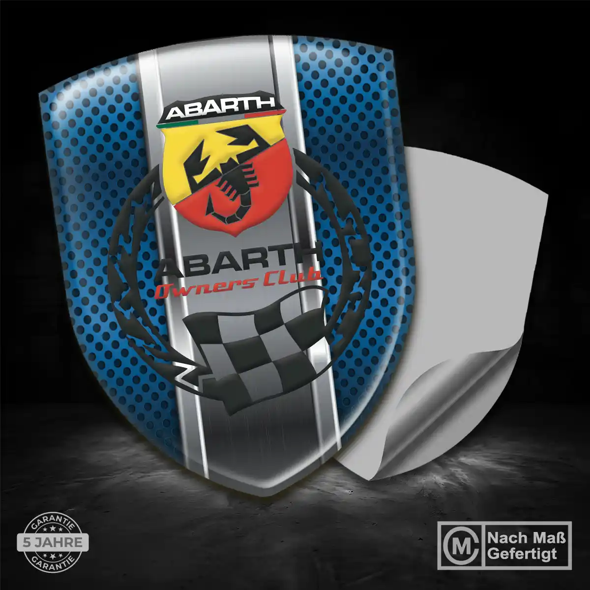 Abarth Wappen Aufkleber Emblem Überzeugende Qualität