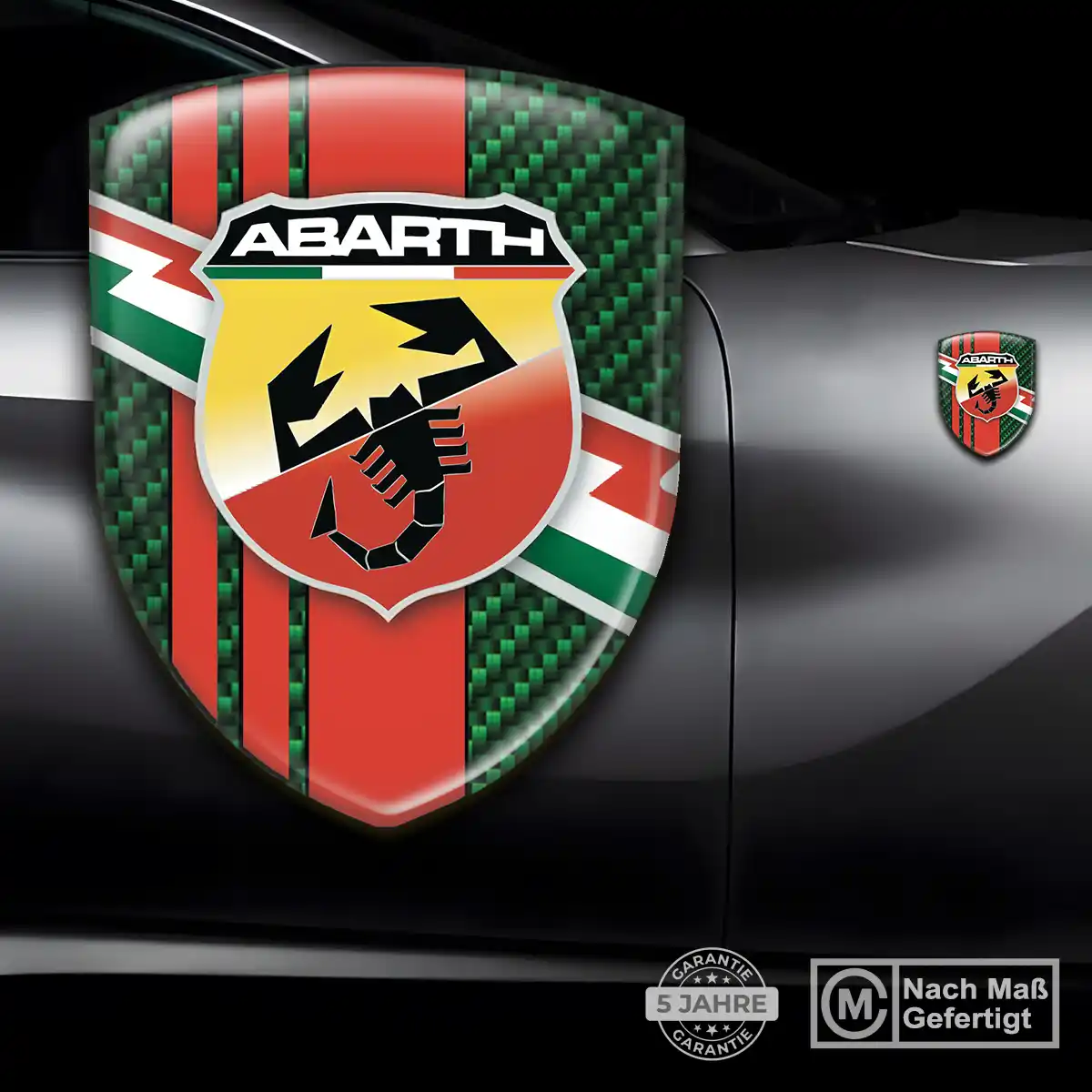 Abarth Wappen Aufkleber Emblem Elegantes Design