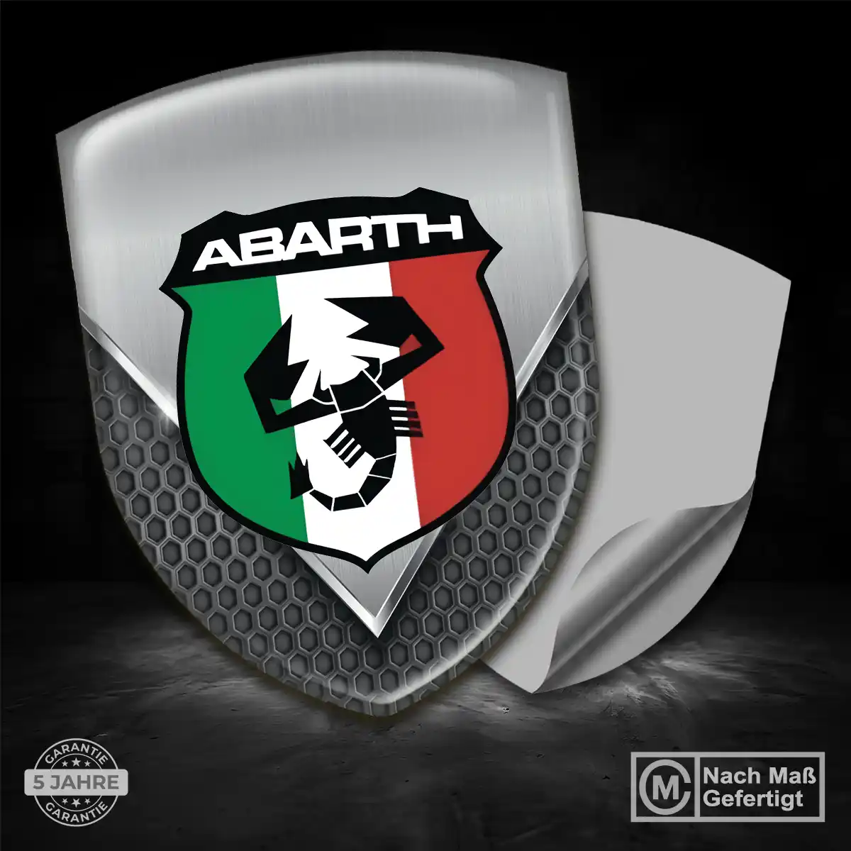 Abarth Wappen Aufkleber Emblem Höchste Qualität