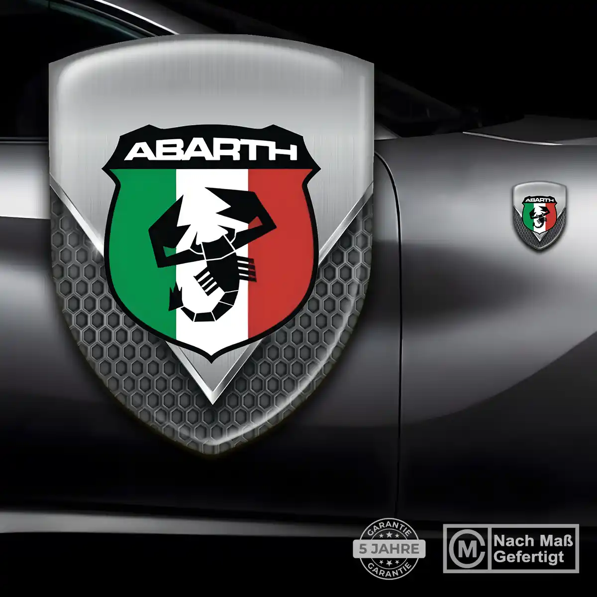 Abarth Wappen Aufkleber Emblem Höchste Qualität
