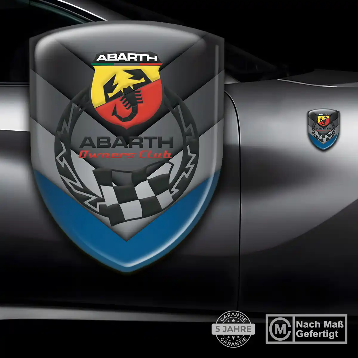 Abarth Wappen Aufkleber Emblem Hohe Qualität