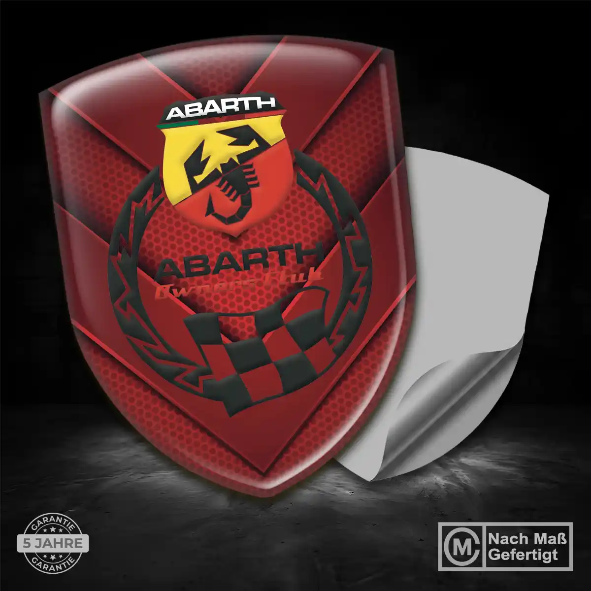 Abarth Wappen Aufkleber Emblem Limitierte Auflage