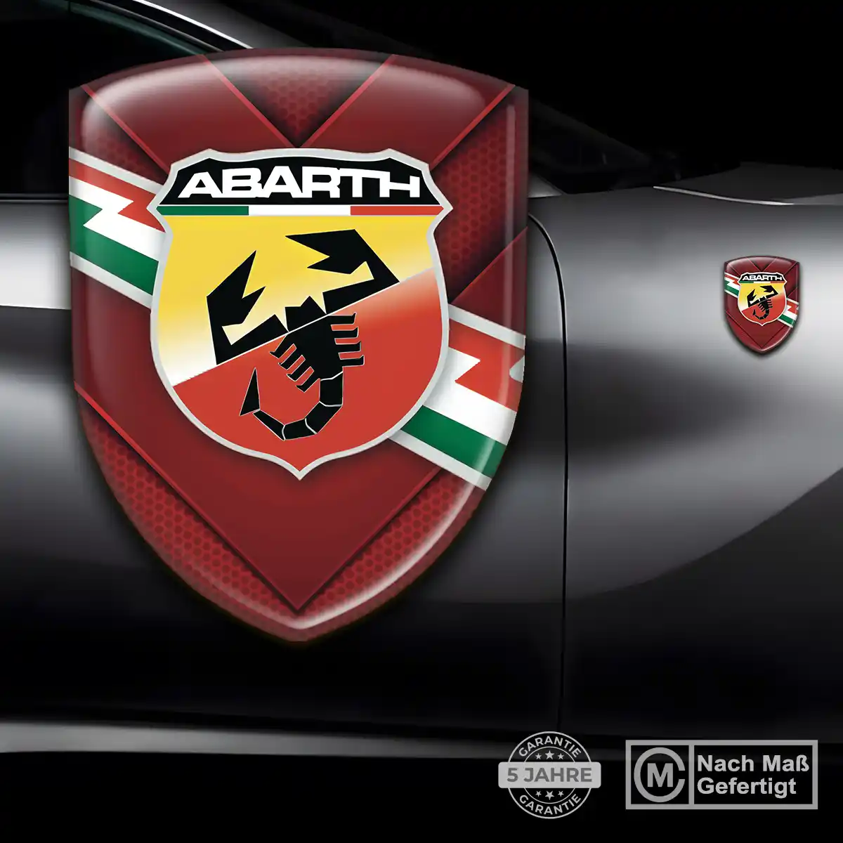 Abarth Wappen Aufkleber Emblem Luxus-Edition