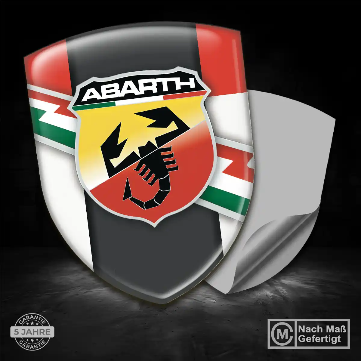 Abarth Wappen Aufkleber Emblem Premium-Edition