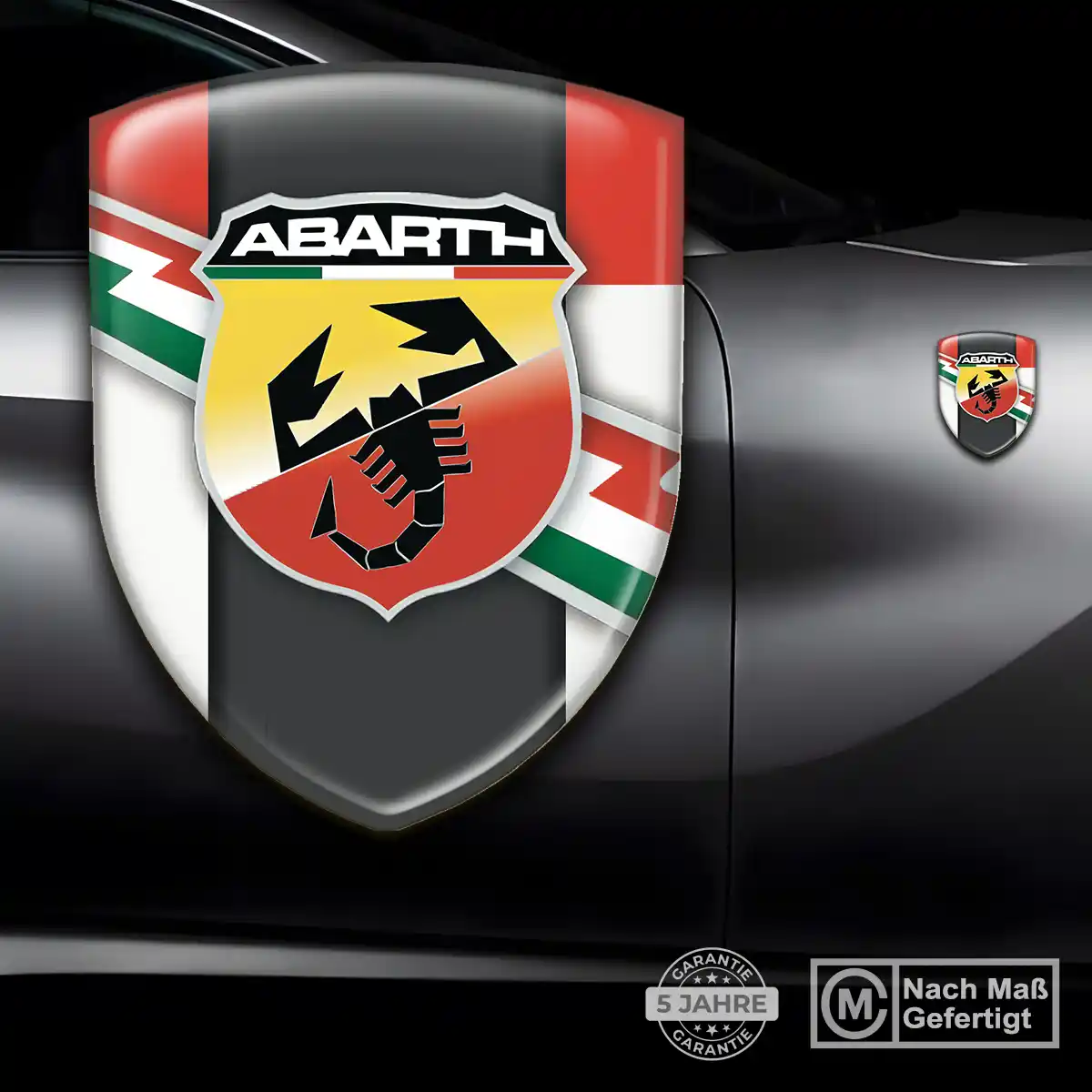 Abarth Wappen Aufkleber Emblem Premium-Edition