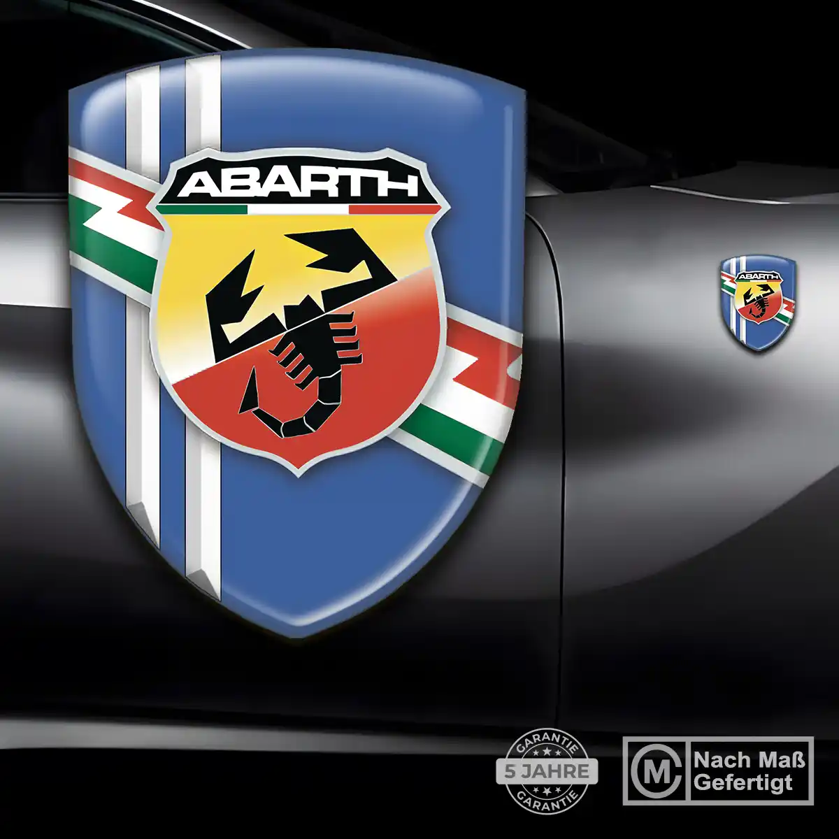 Abarth Wappen Aufkleber Emblem Premiumqualität