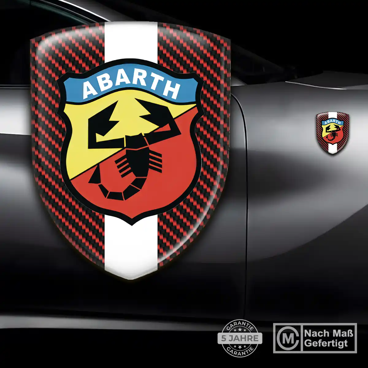 Abarth Wappen Aufkleber Emblem Stilvolles Design