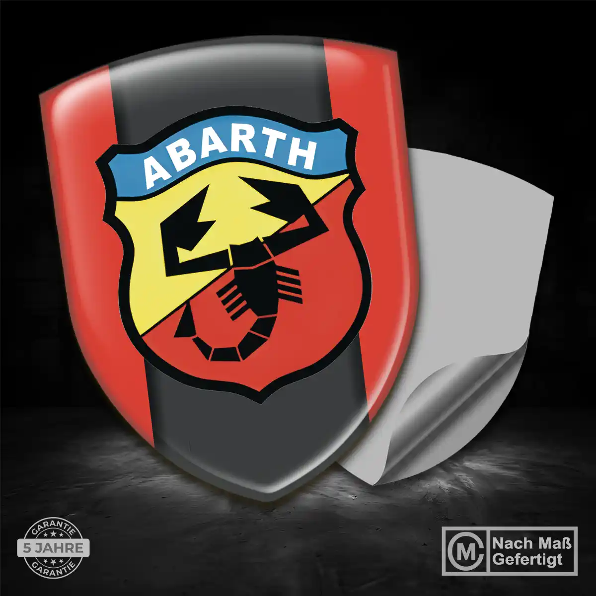 Abarth Wappen Aufkleber Emblem Tuningfahrzeug