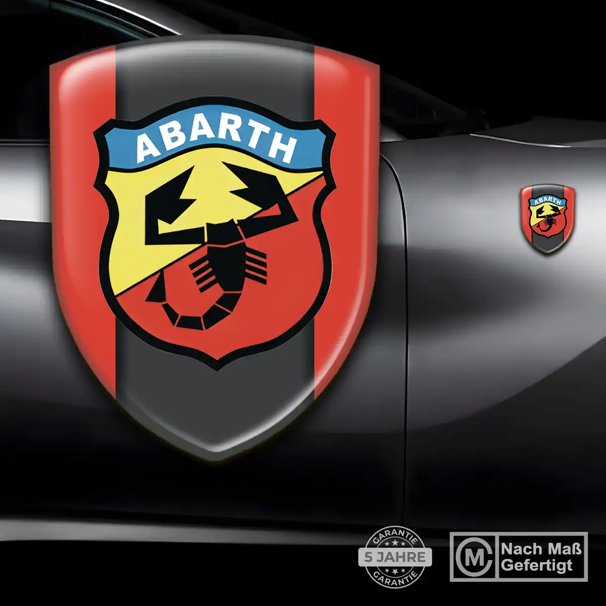 Abarth Wappen Aufkleber Emblem Tuningfahrzeug