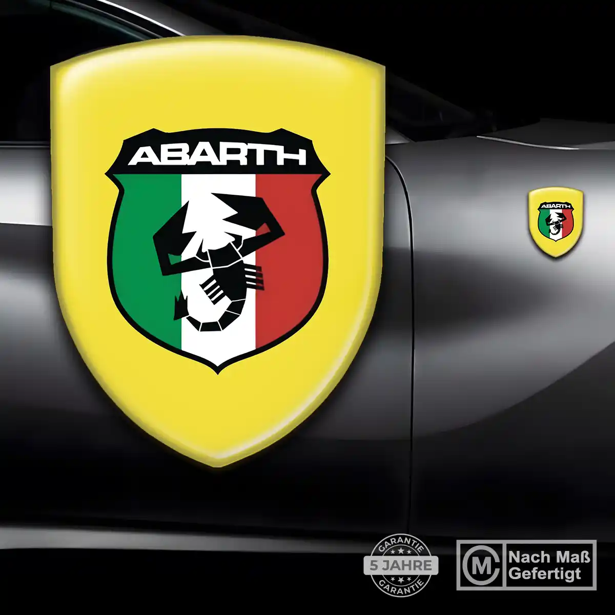 Abarth Wappen Aufkleber Erstklassige Qualität