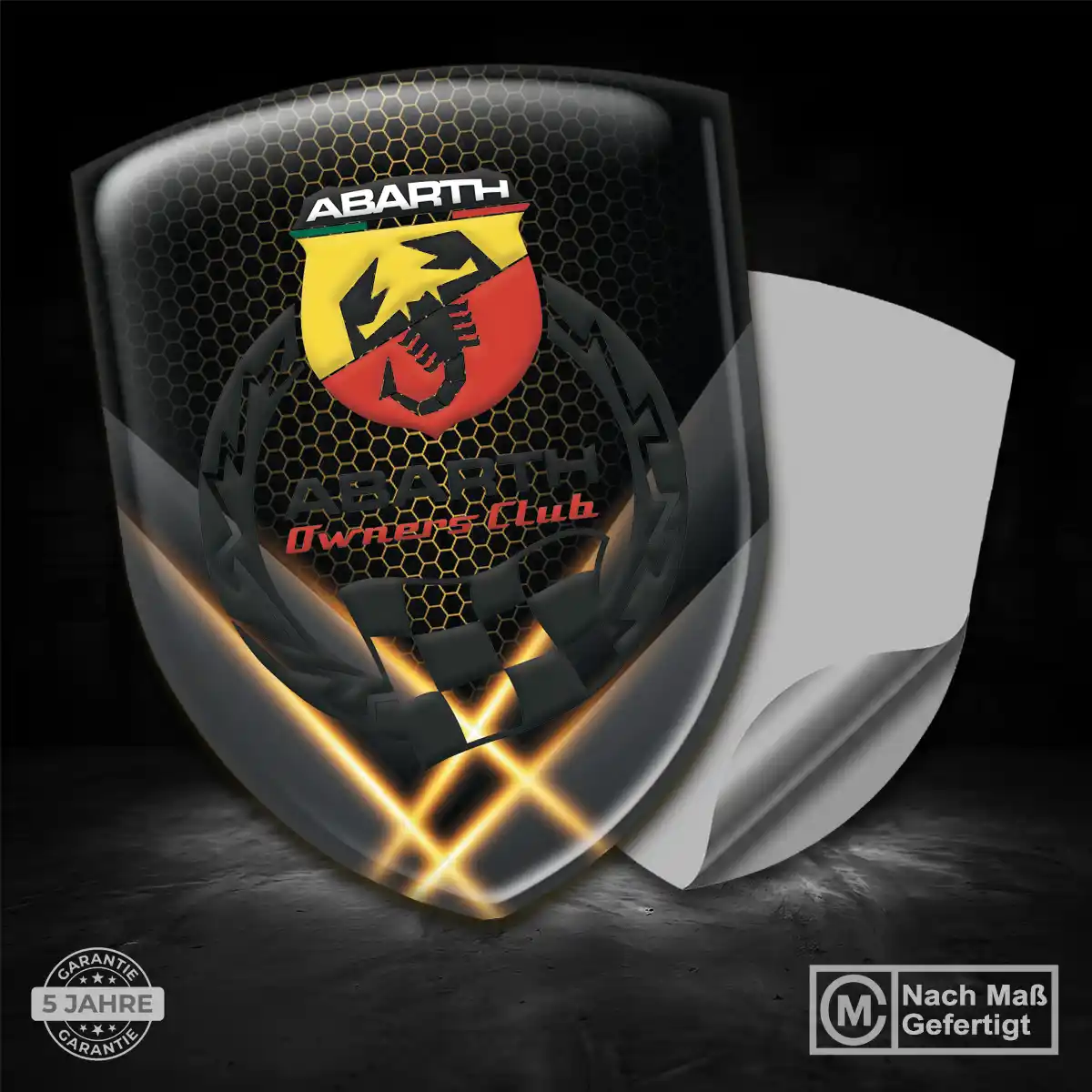Abarth Wappen Aufkleber Exterieurdesign
