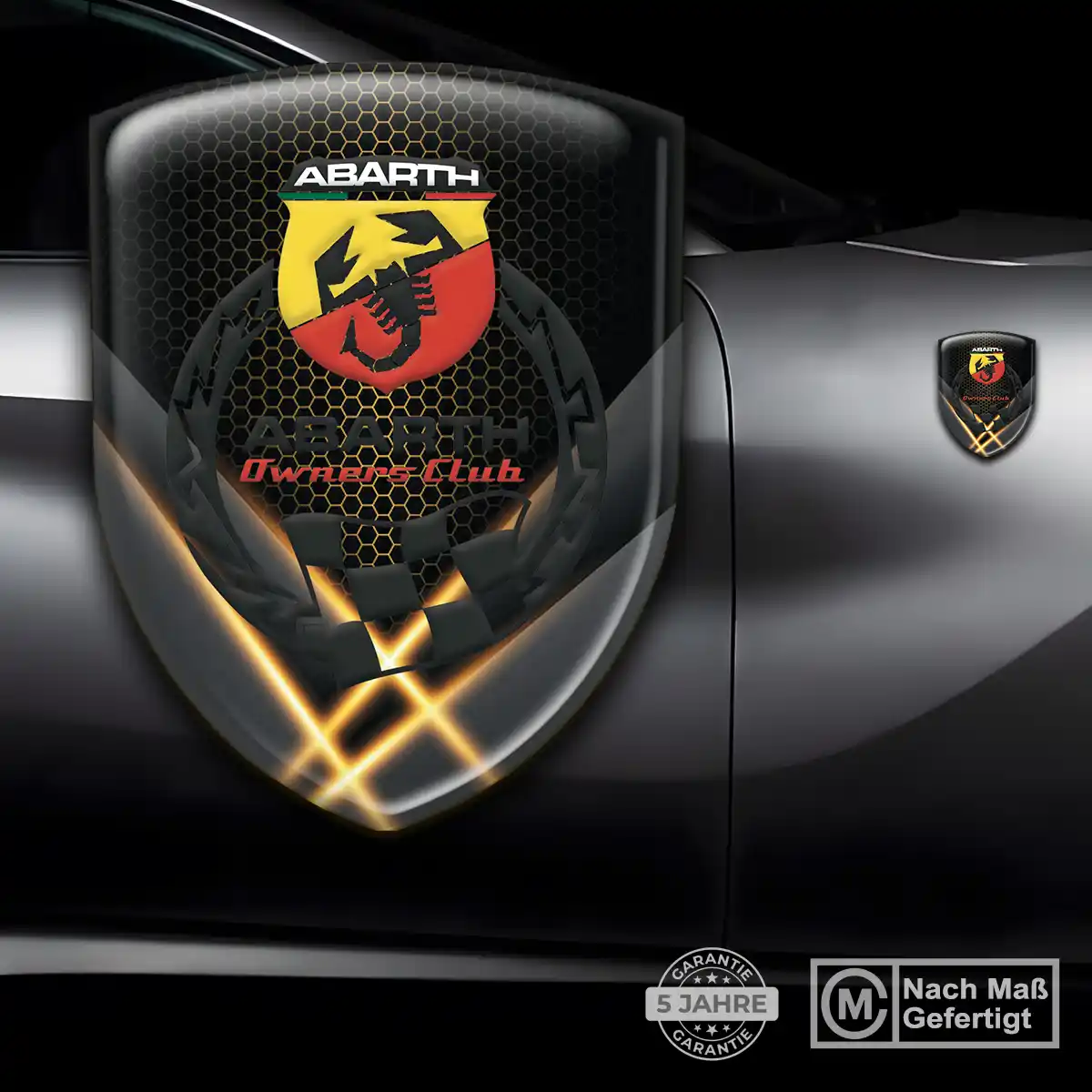 Abarth Wappen Aufkleber Exterieurdesign