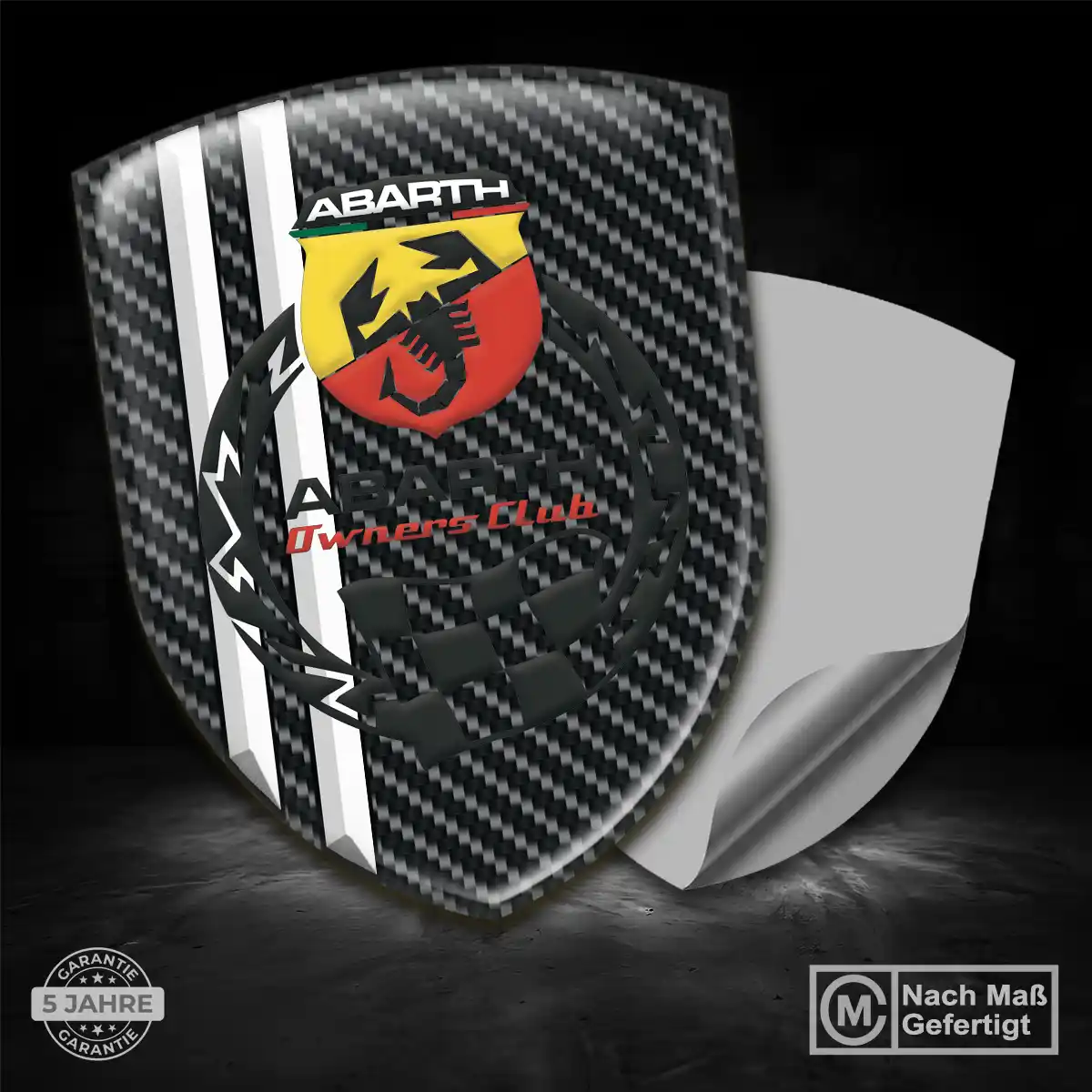 Abarth Wappen Aufkleber Limitierte Auflage