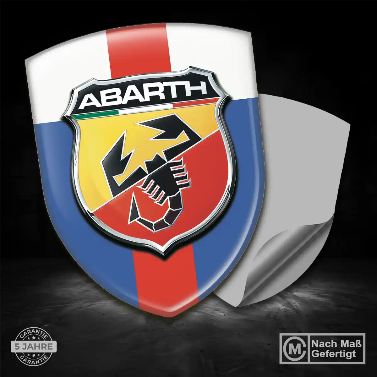 Abarth Wappen Aufkleber Modernes Design