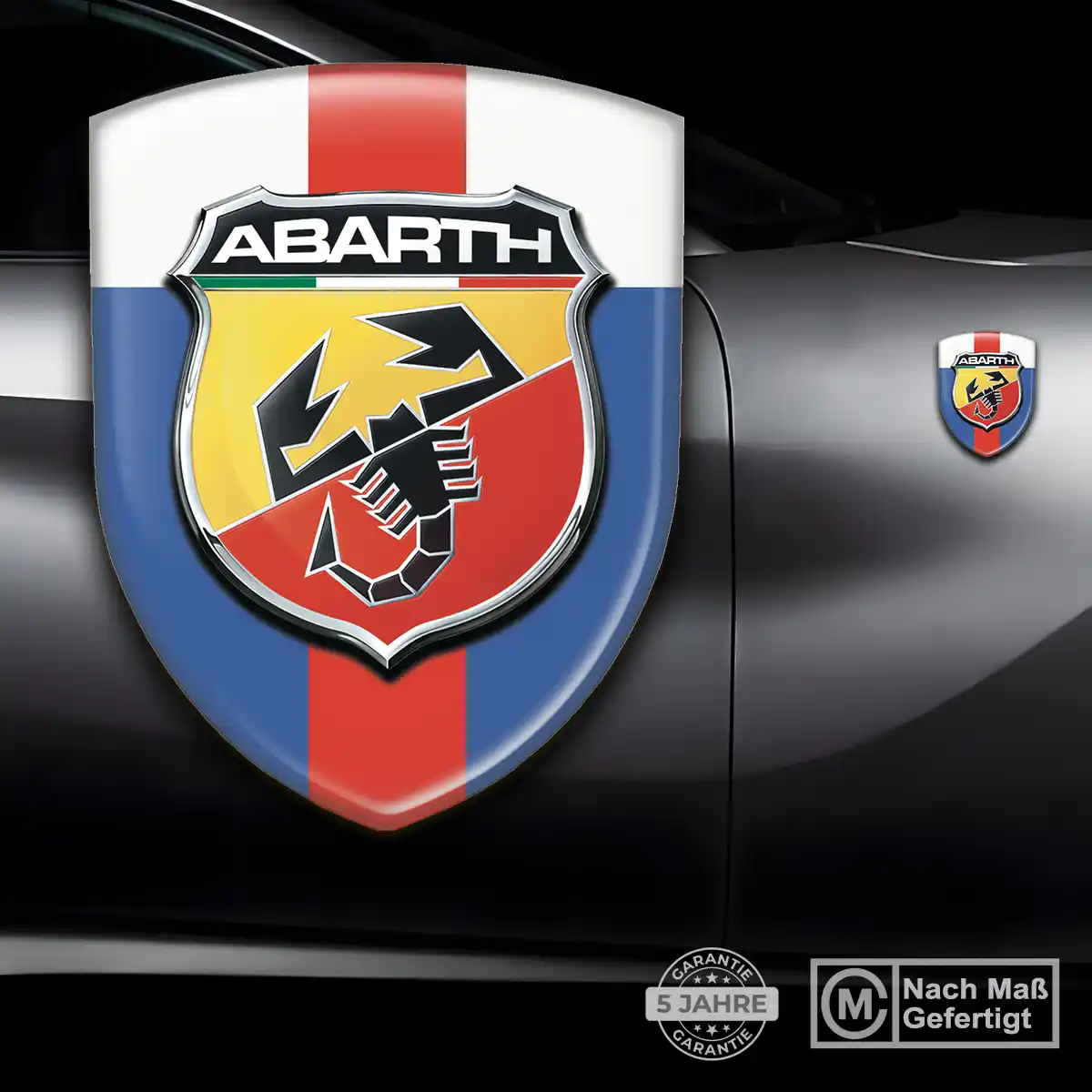 Abarth Wappen Aufkleber Modernes Design