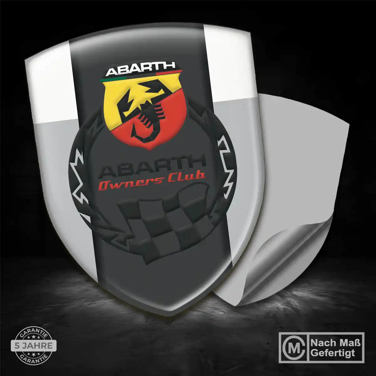 Abarth Wappen Emblem Aufkleber Anspruchsvolles Design