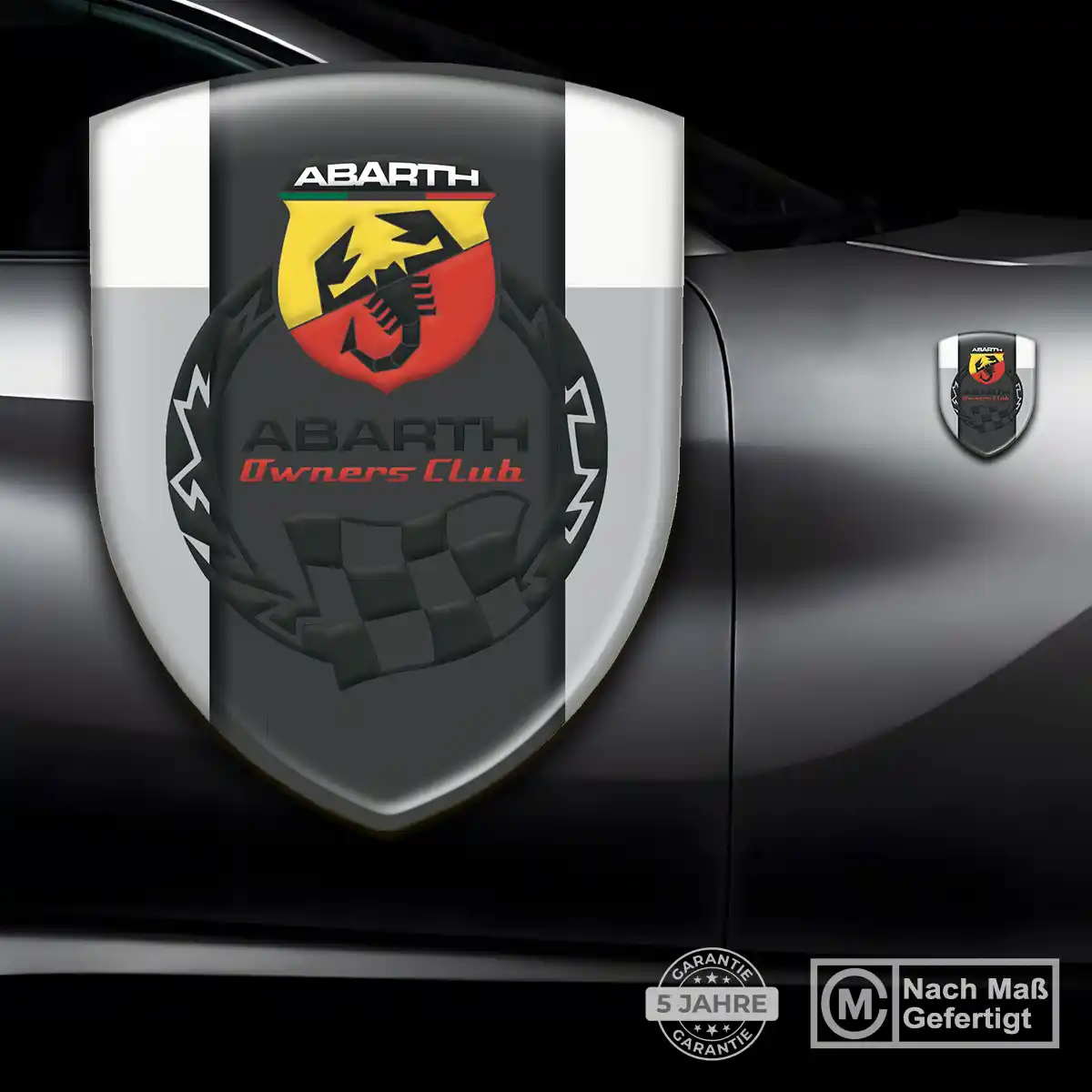 Abarth Wappen Emblem Aufkleber Anspruchsvolles Design