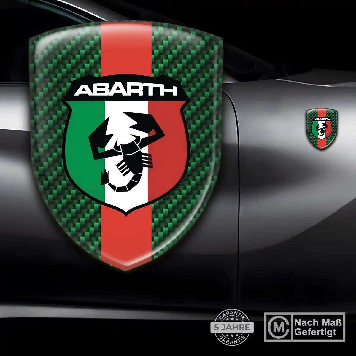 Abarth Wappen Emblem Aufkleber Ausdrucksstarkes Design