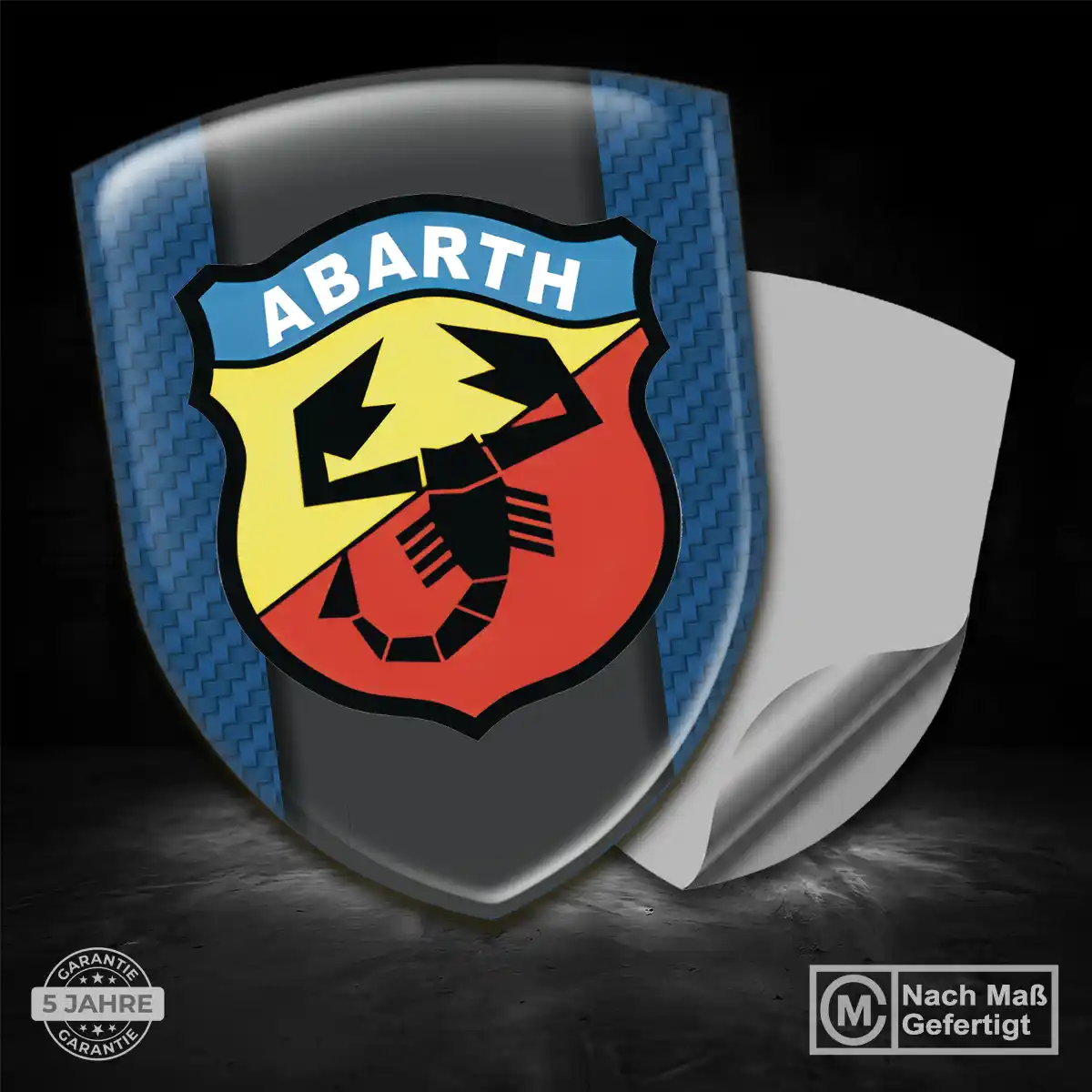Abarth Wappen Emblem Aufkleber Auto Edles Design