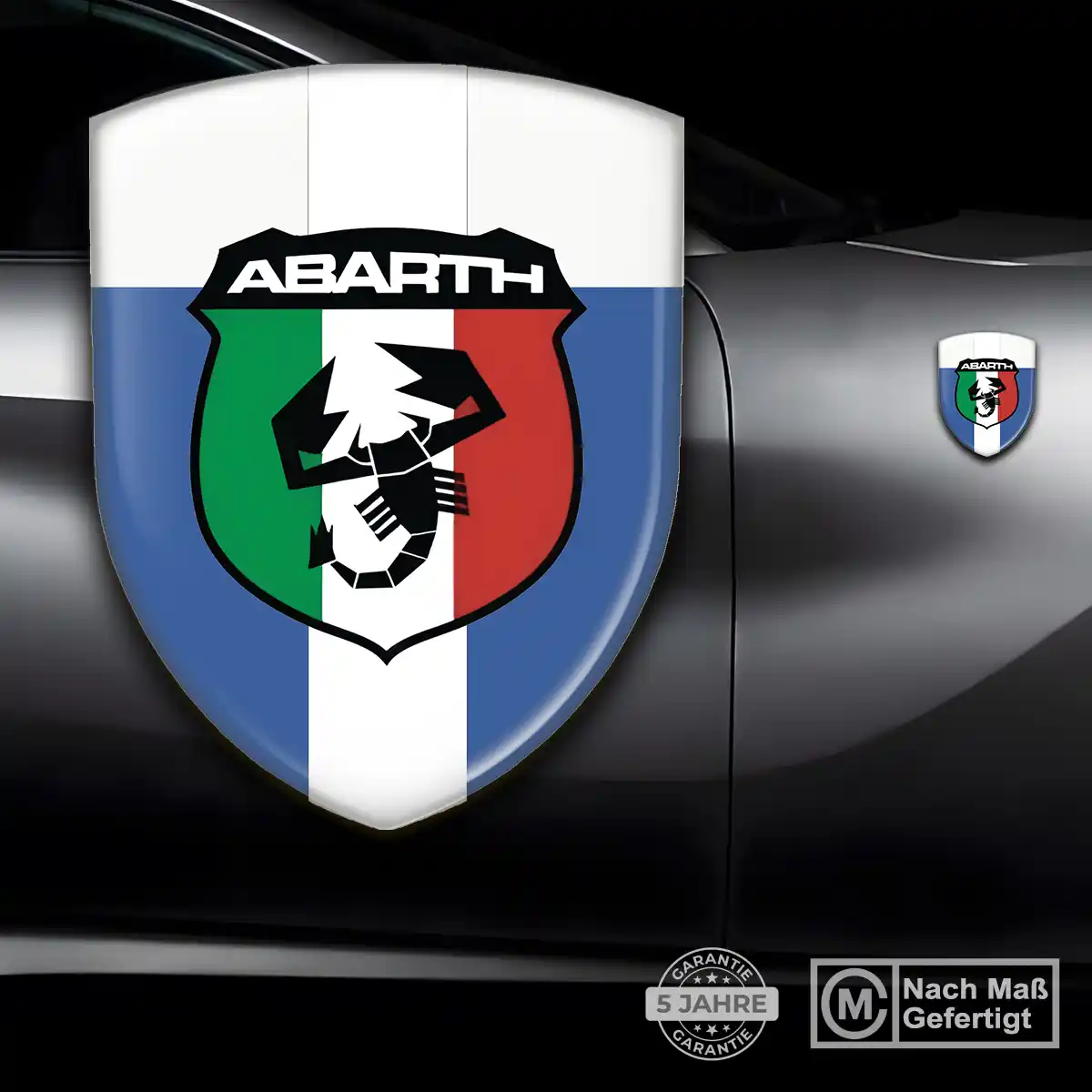 Abarth Wappen Emblem Aufkleber Auto Elegantes Design
