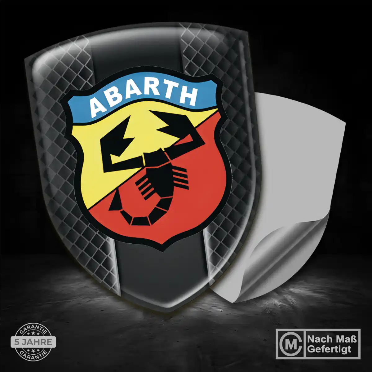 Abarth Wappen Emblem Aufkleber Auto Erstklassige Qualität