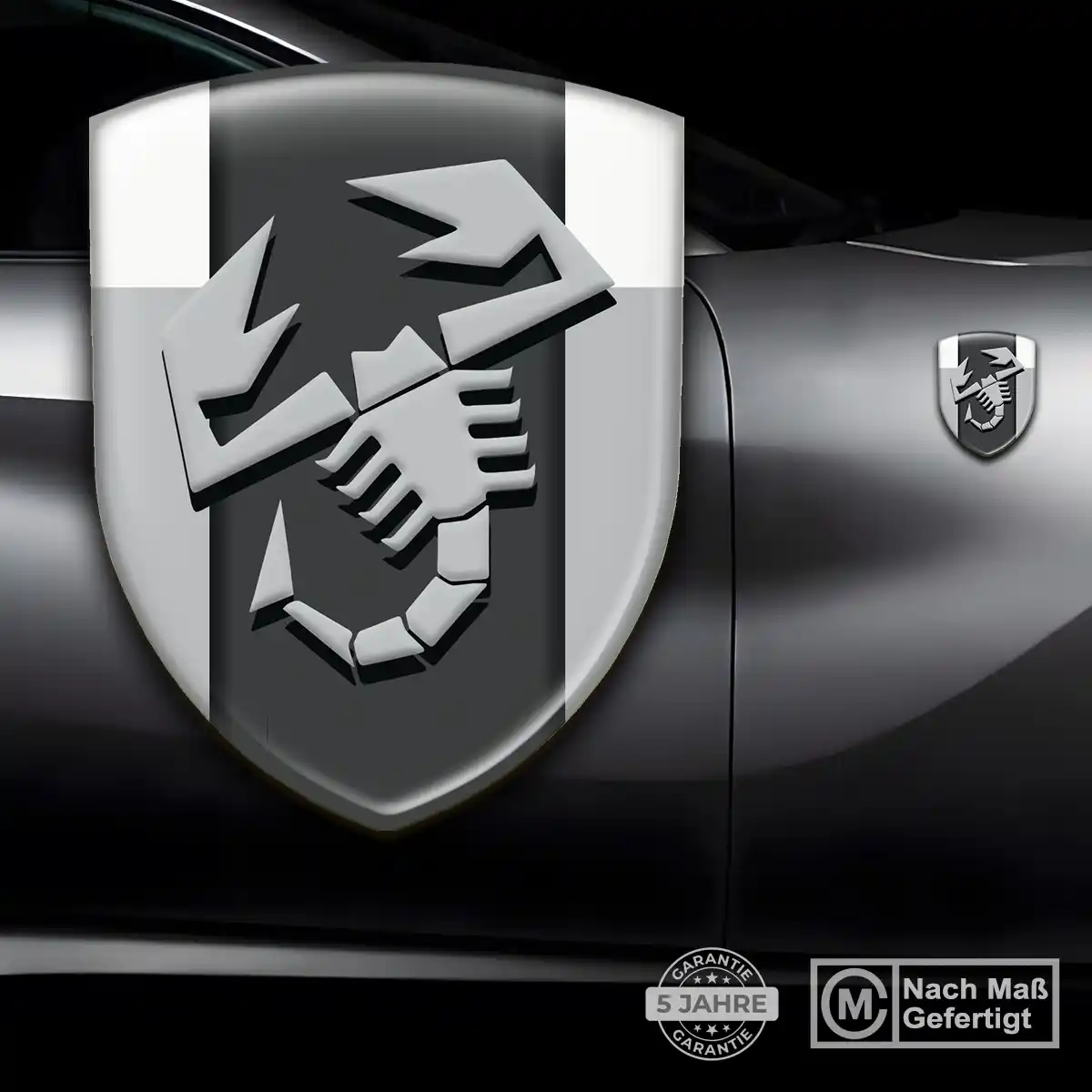 Abarth Wappen Emblem Aufkleber Auto Hohe Qualität