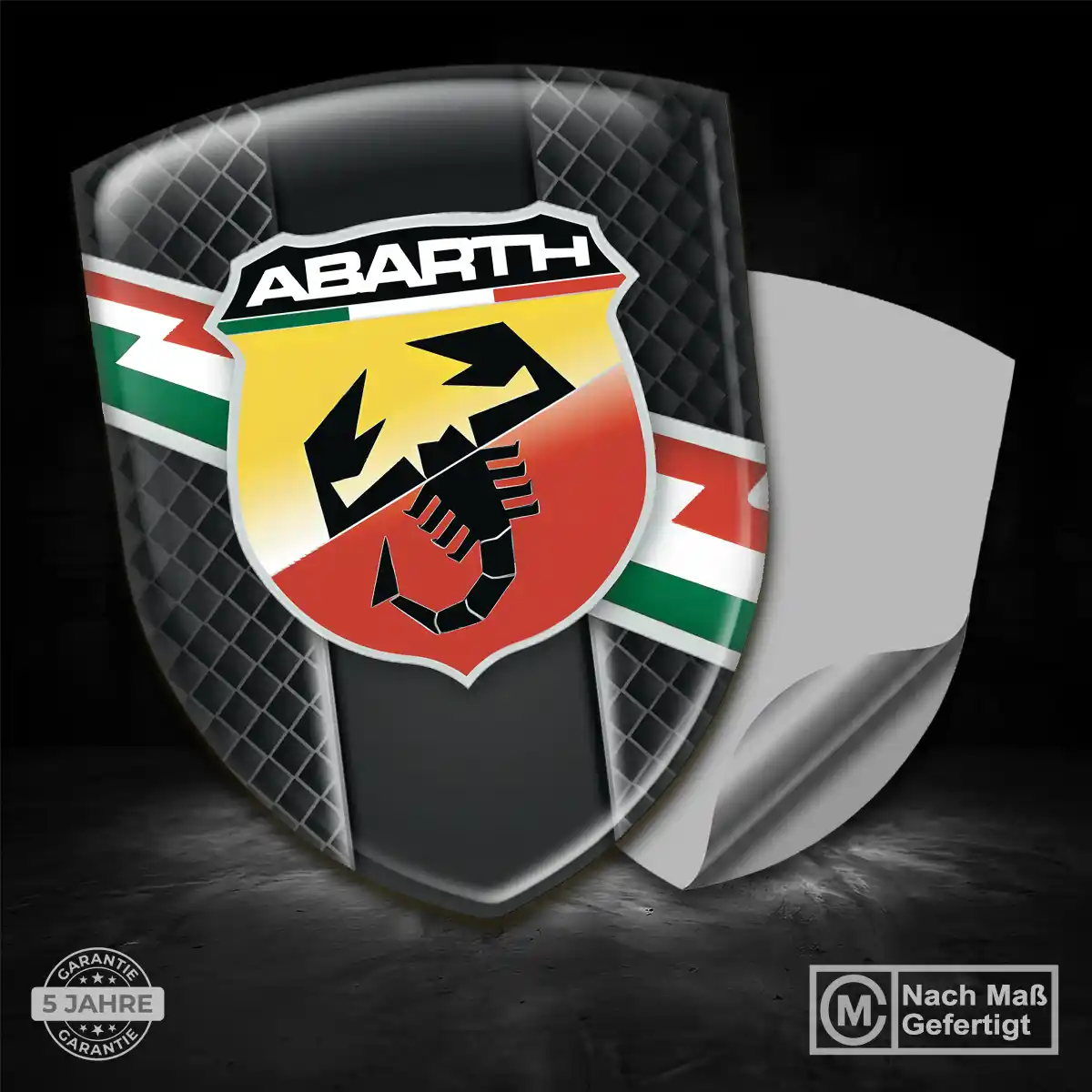Abarth Wappen Emblem Aufkleber Auto Limitierte Auflage