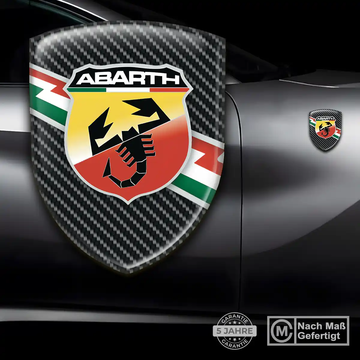 Abarth Wappen Emblem Aufkleber Auto Markenedition