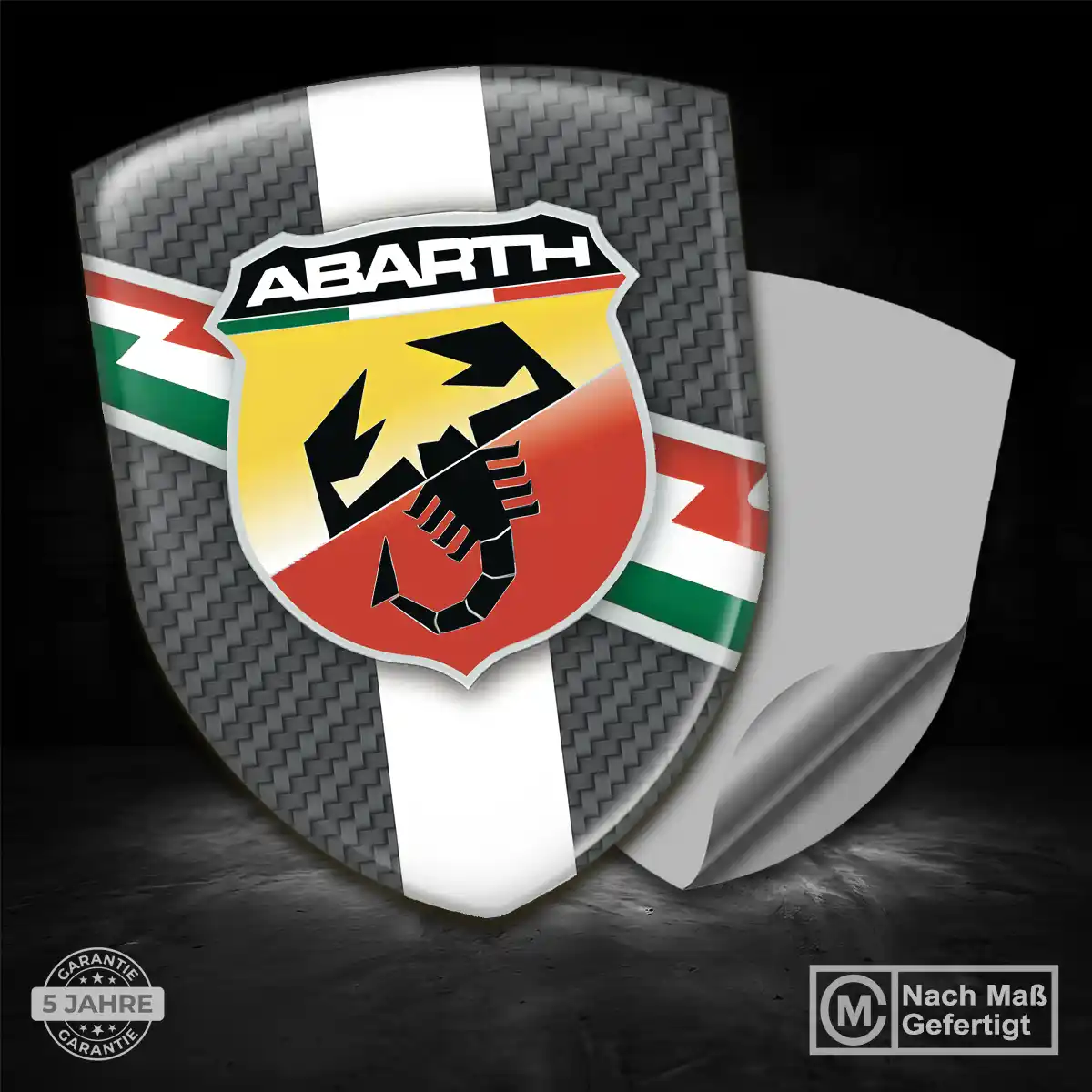 Abarth Wappen Emblem Aufkleber Auto Modernes Design