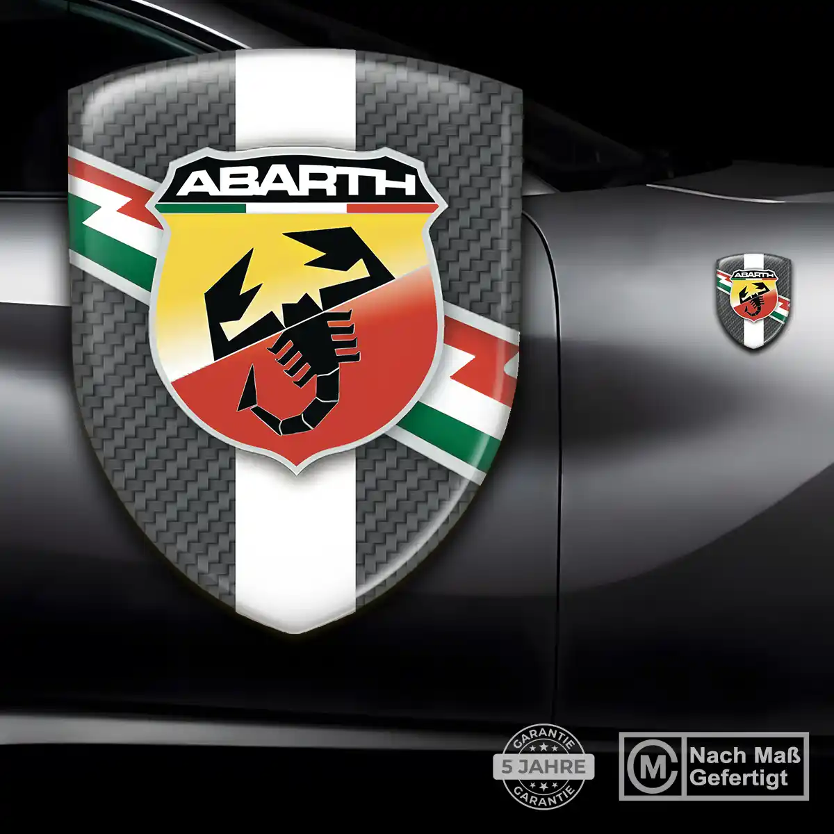 Abarth Wappen Emblem Aufkleber Auto Modernes Design