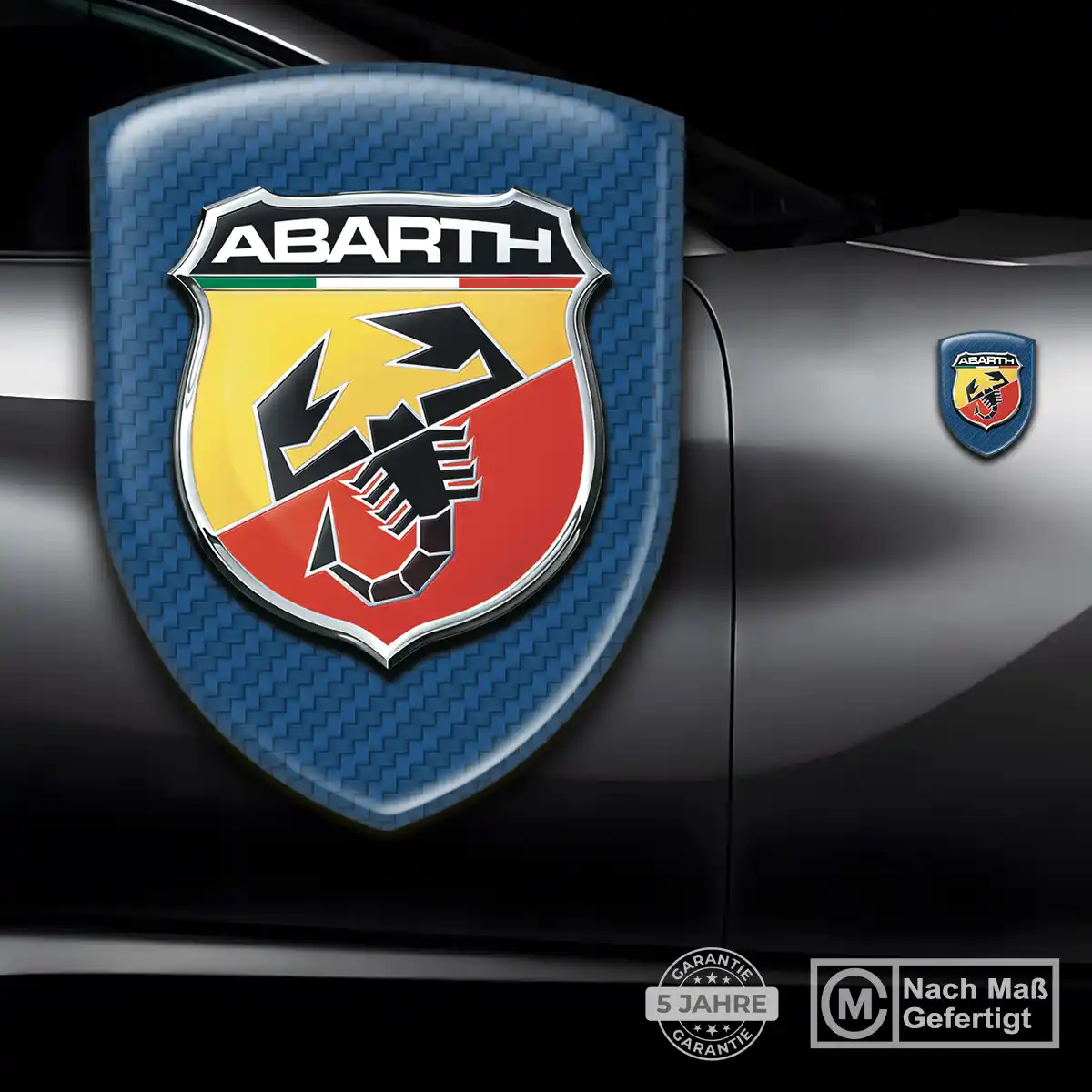 Abarth Wappen Emblem Aufkleber Auto Premiumqualität
