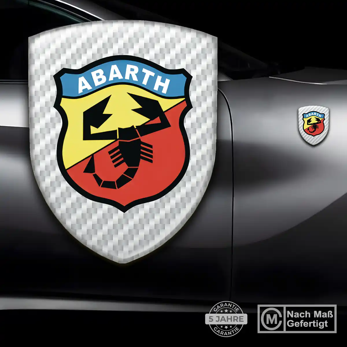 Abarth Wappen Emblem Aufkleber Auto Spitzenqualität