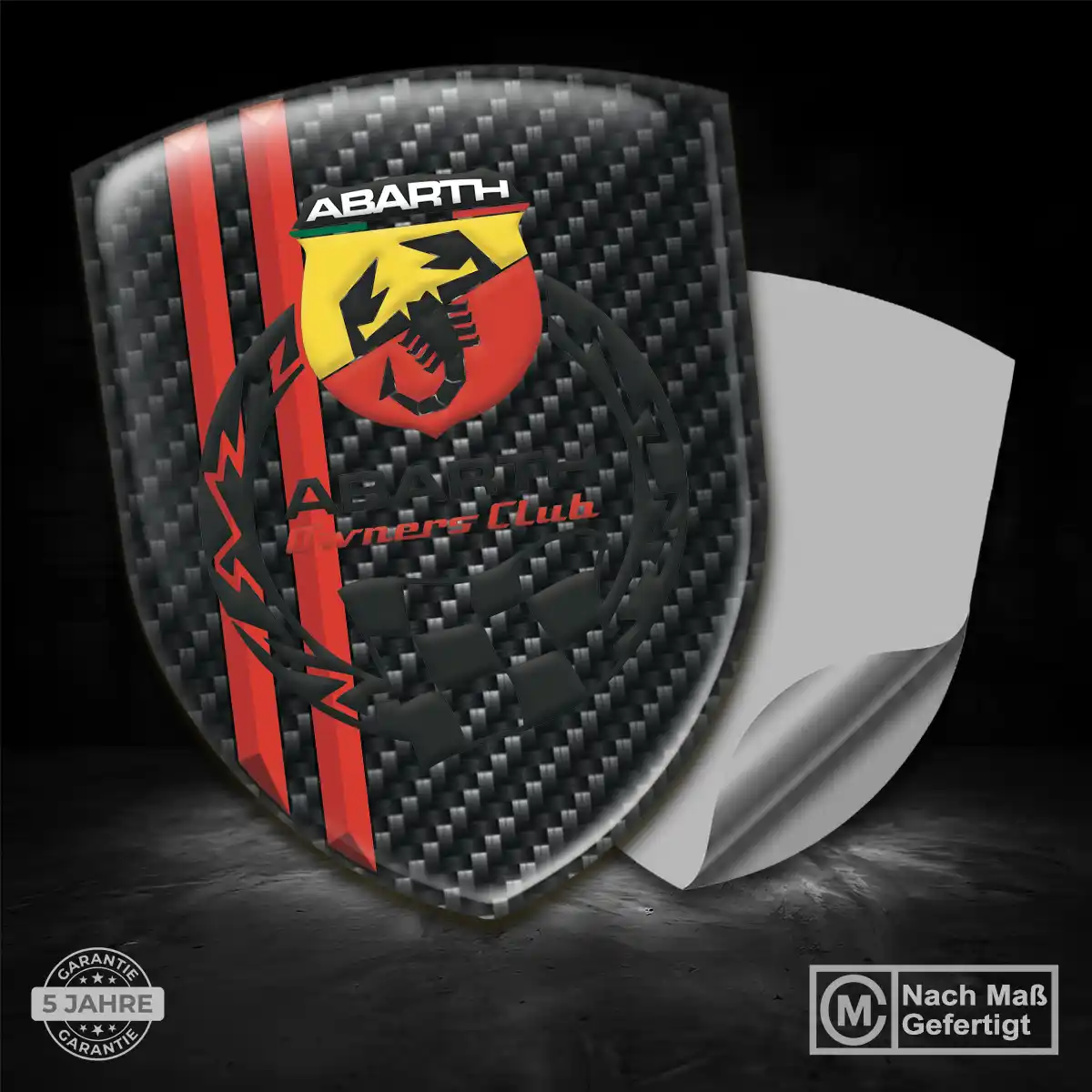 Abarth Wappen Emblem Aufkleber Auto Stilvolles Design