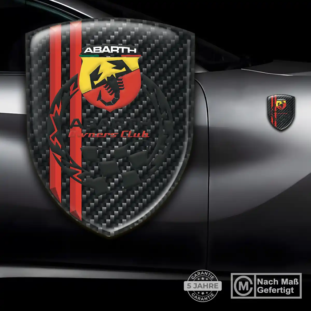 Abarth Wappen Emblem Aufkleber Auto Stilvolles Design