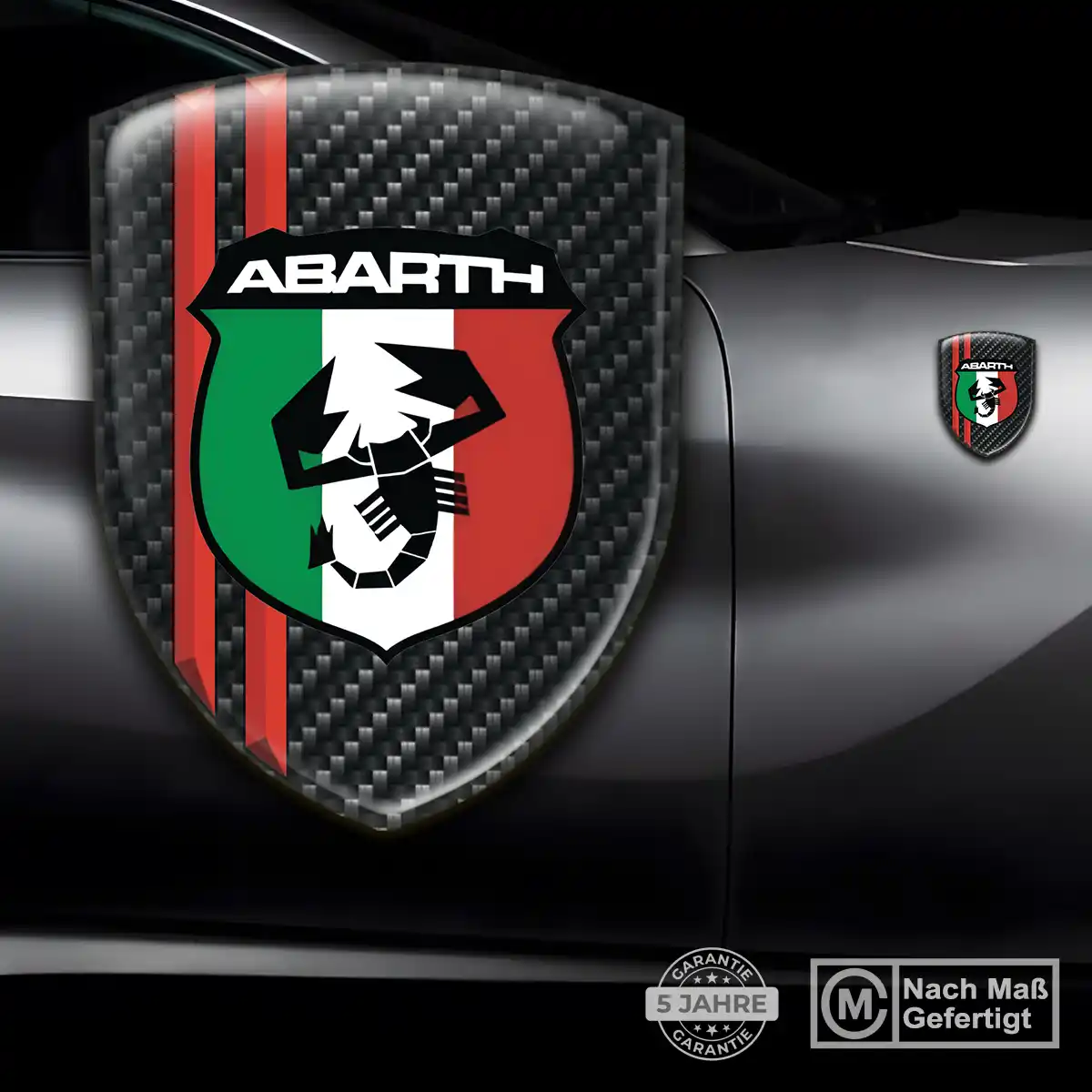 Abarth Wappen Emblem Aufkleber Überzeugende Qualität